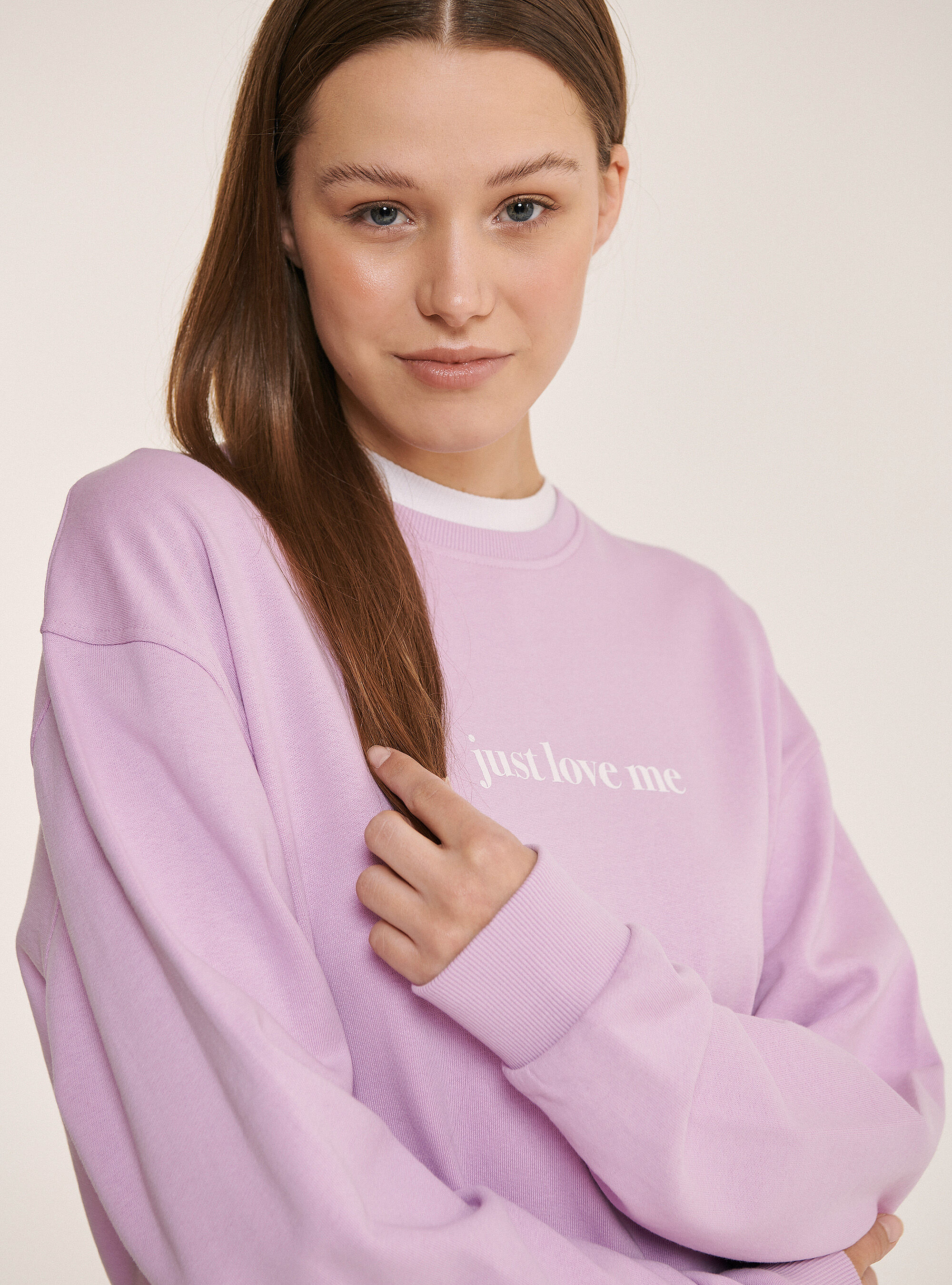 Felpa oversize con stampa lettering | Alcott | Felpe Uomo