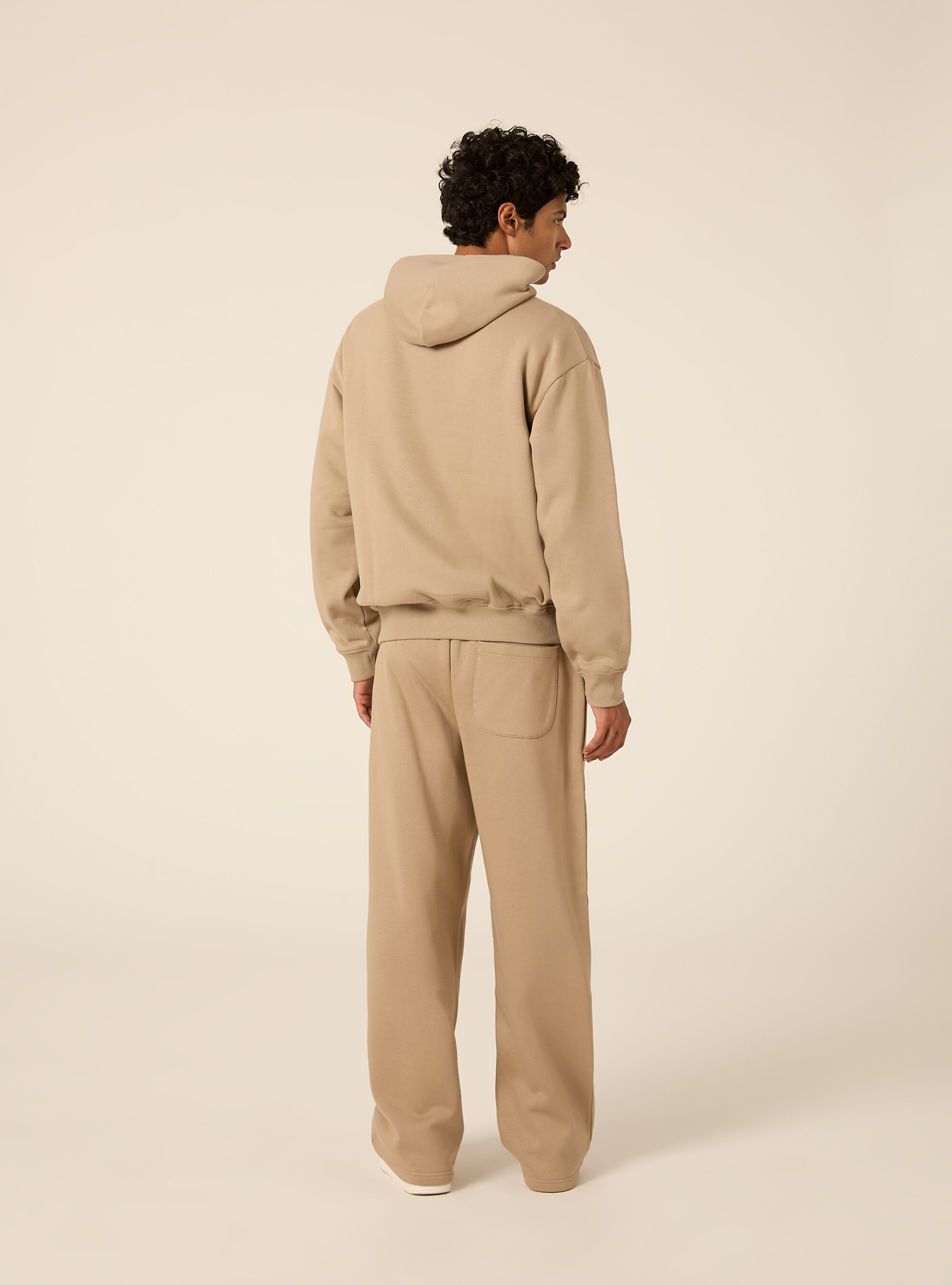 Felpa con cappuccio boxy fit, BG2 BEIGE MEDIUM