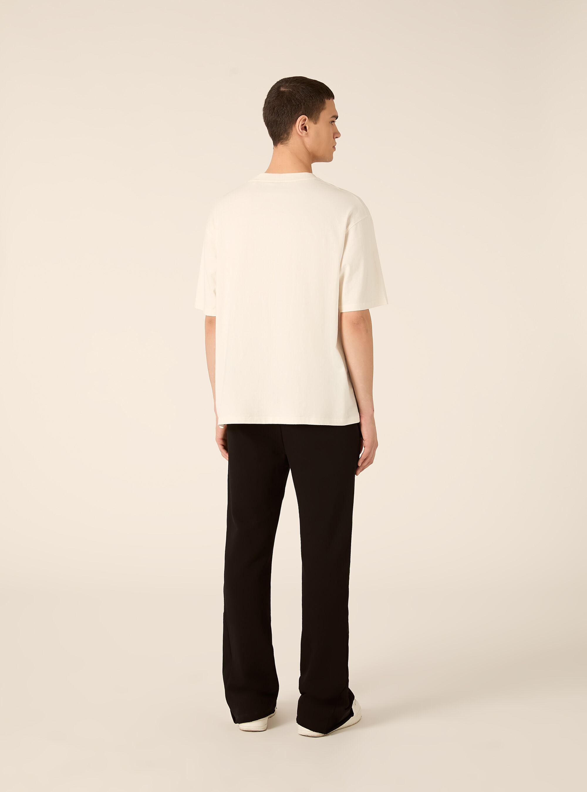 Pantalone in felpa flare fit, BK1 BLACK