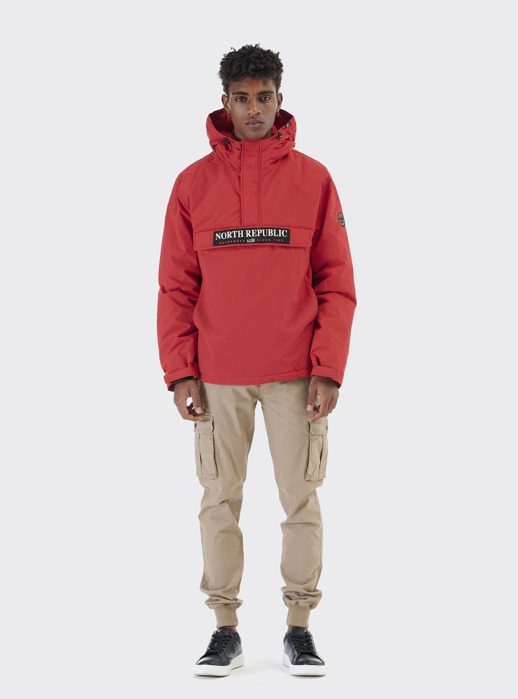 Red anorak top