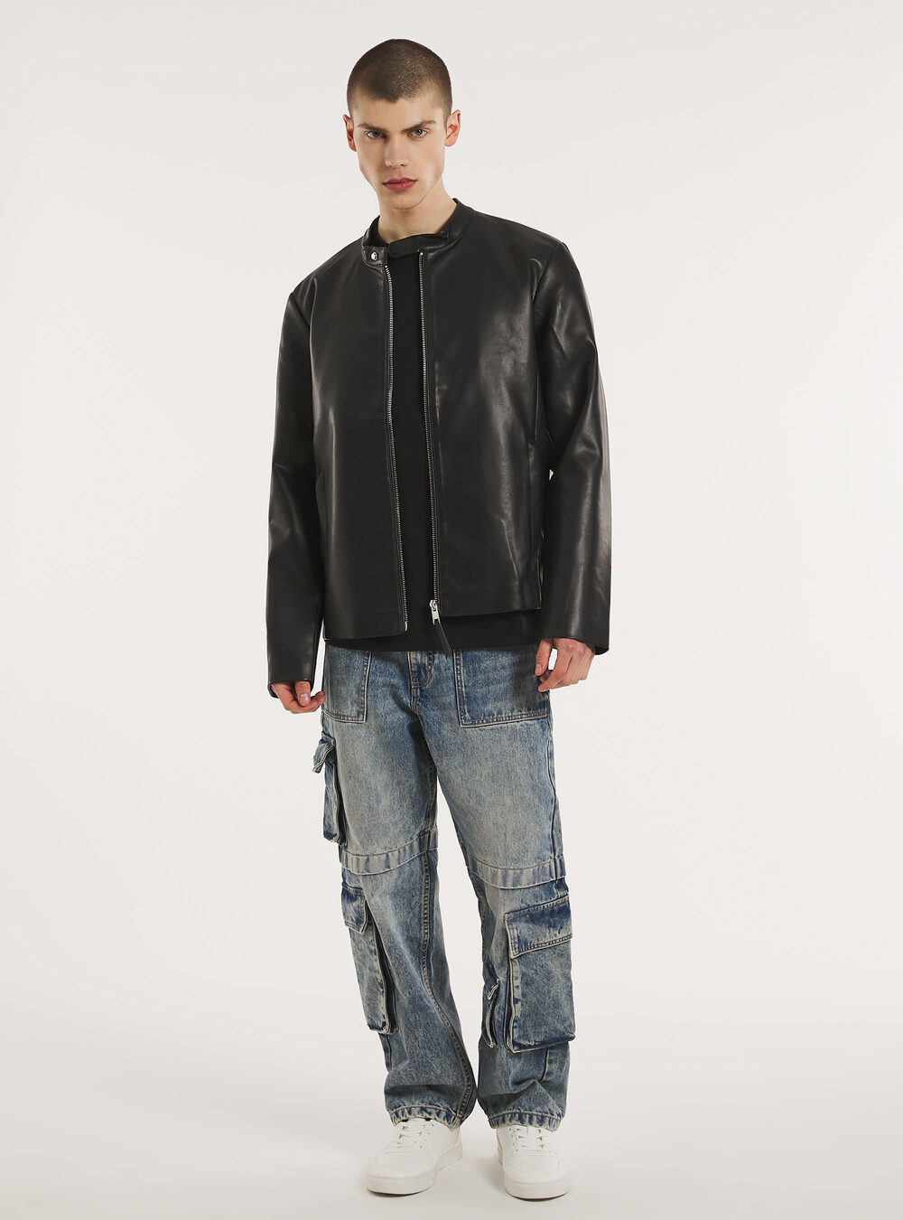 Motard Amazon Blouson Homme Cuir Veste Motard Effet Cuir