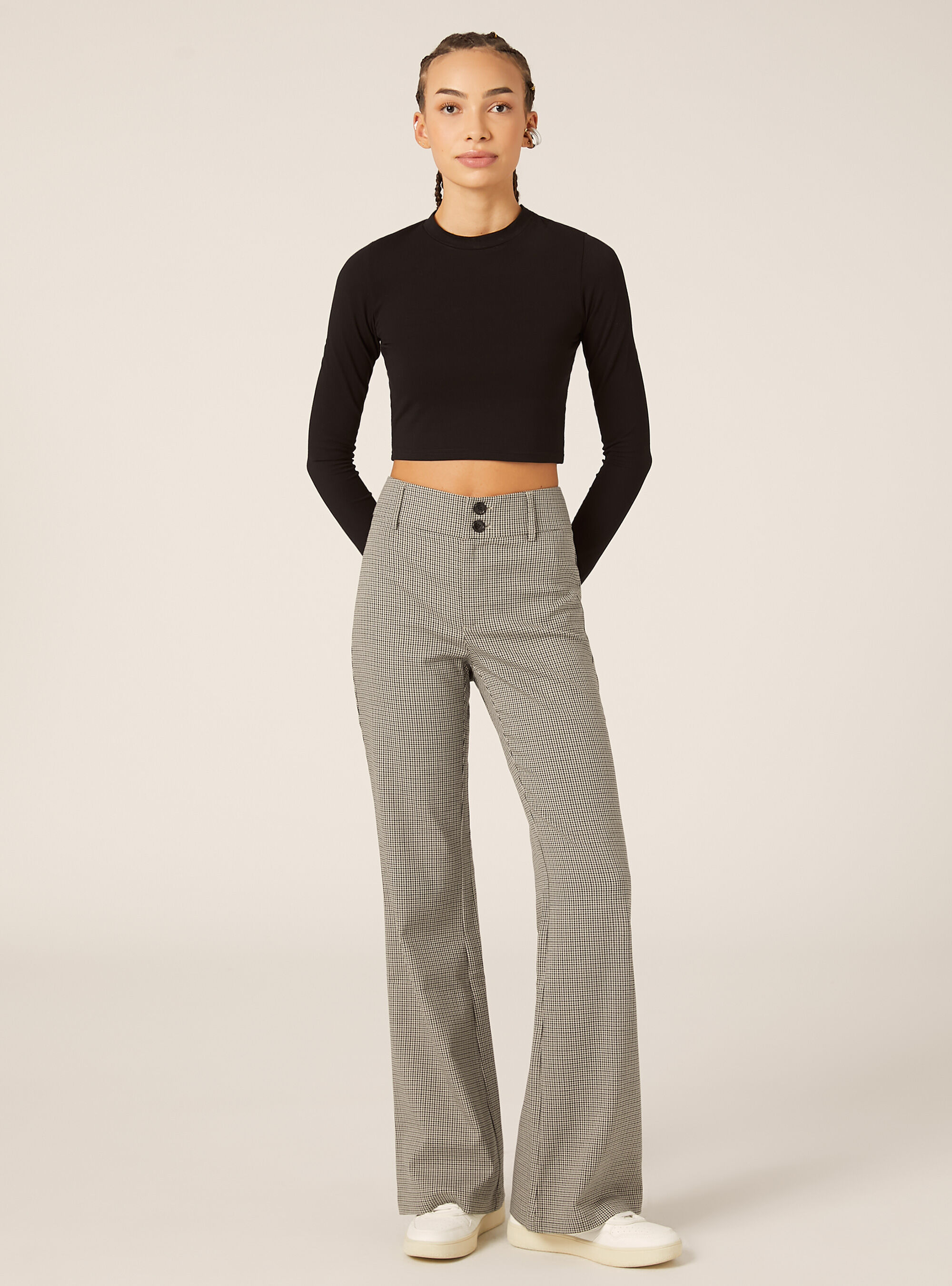 Flare-Fit-Hose mit Muster