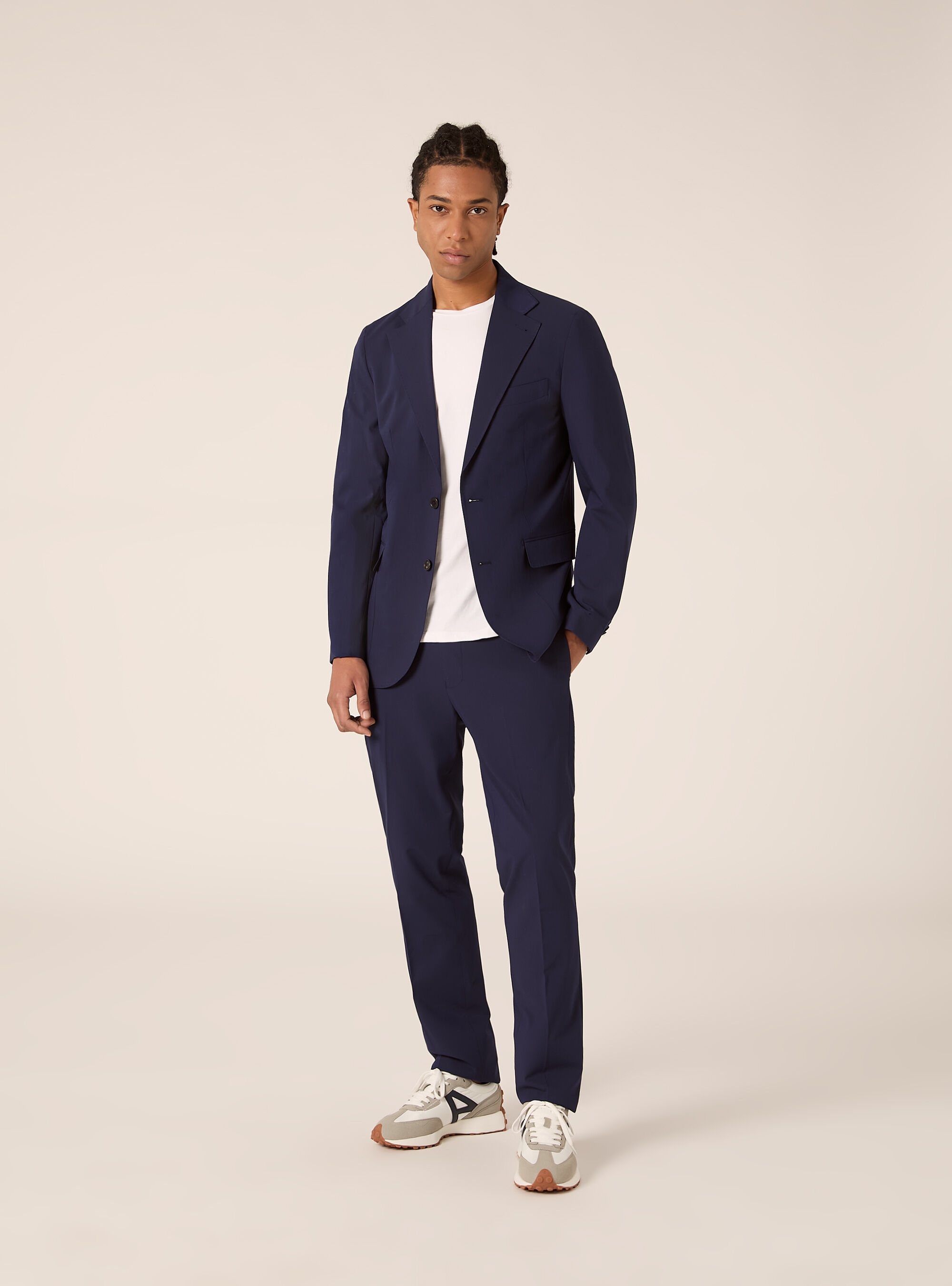 Plain trousers for suits