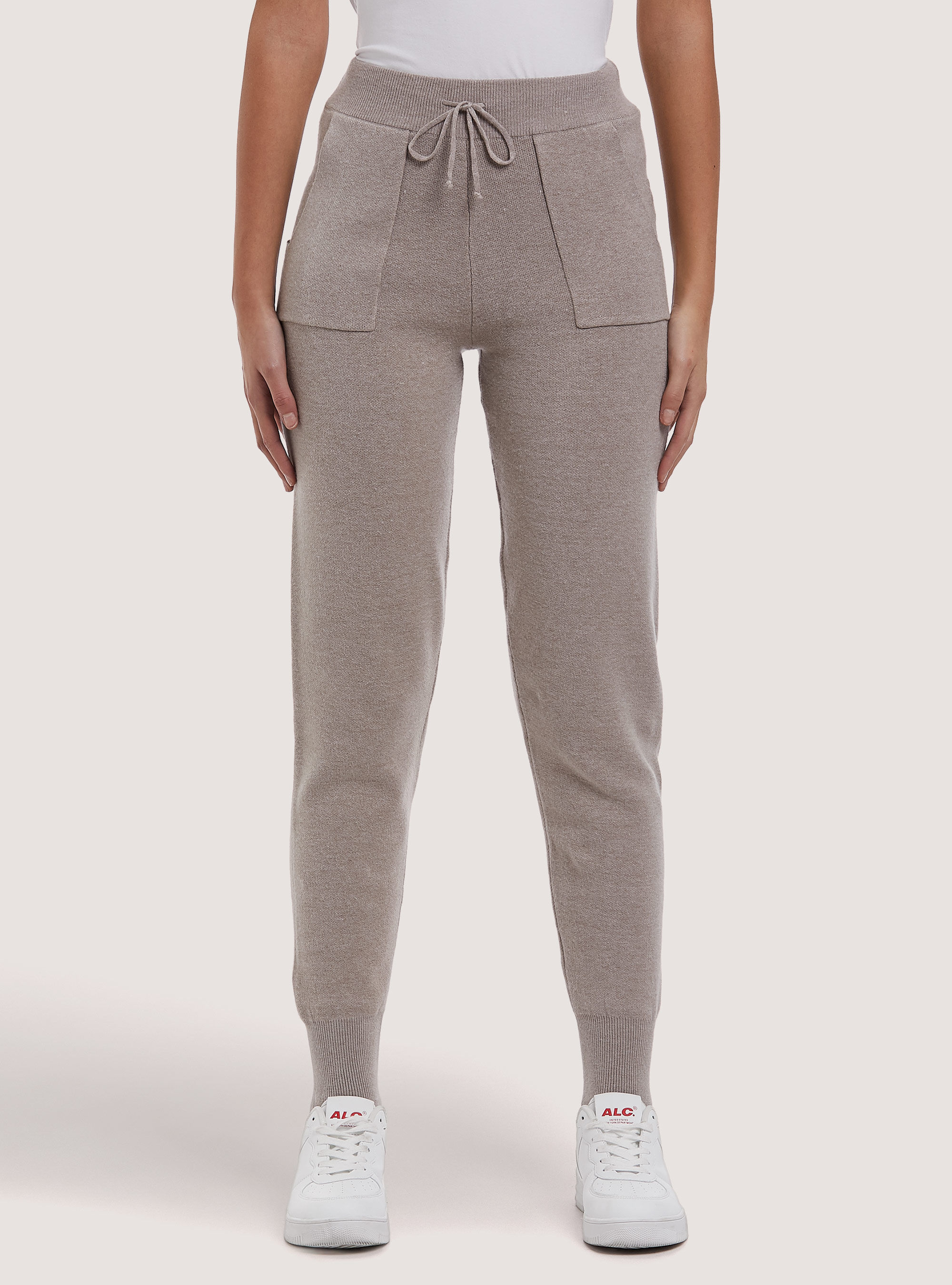 Knit jogging trousers store