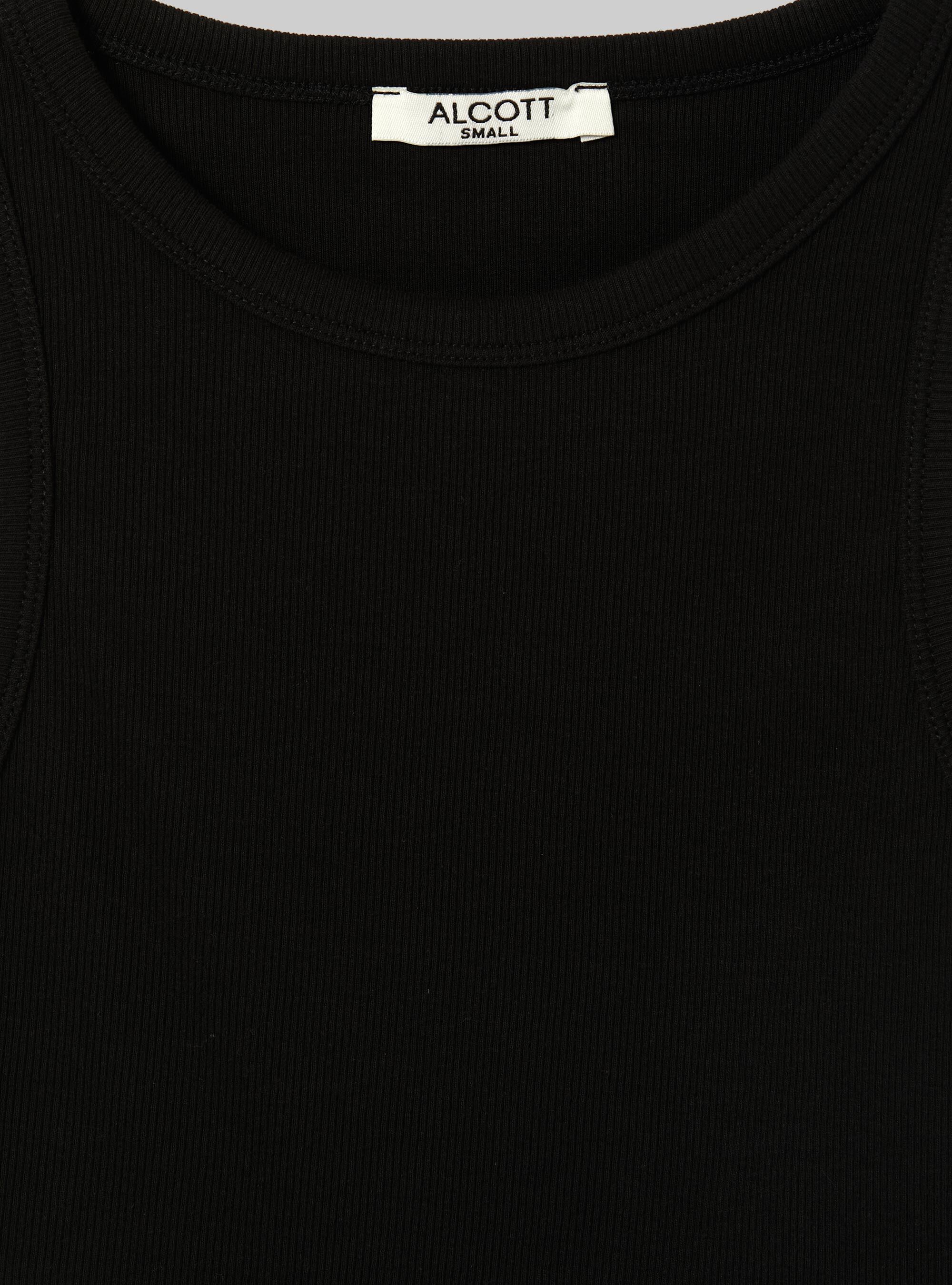 Camiseta de tirantes de algod&oacute;n, BK1 BLACK