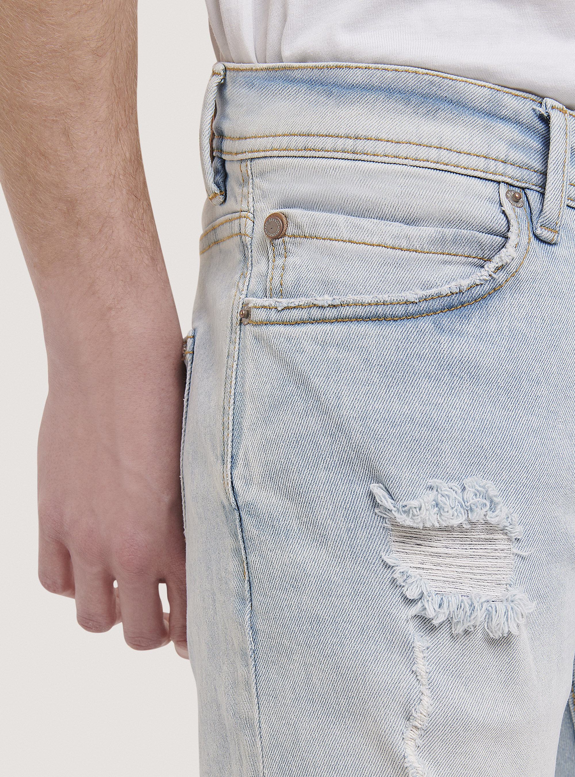 Jeans slim fit in denim stretch, BLUE