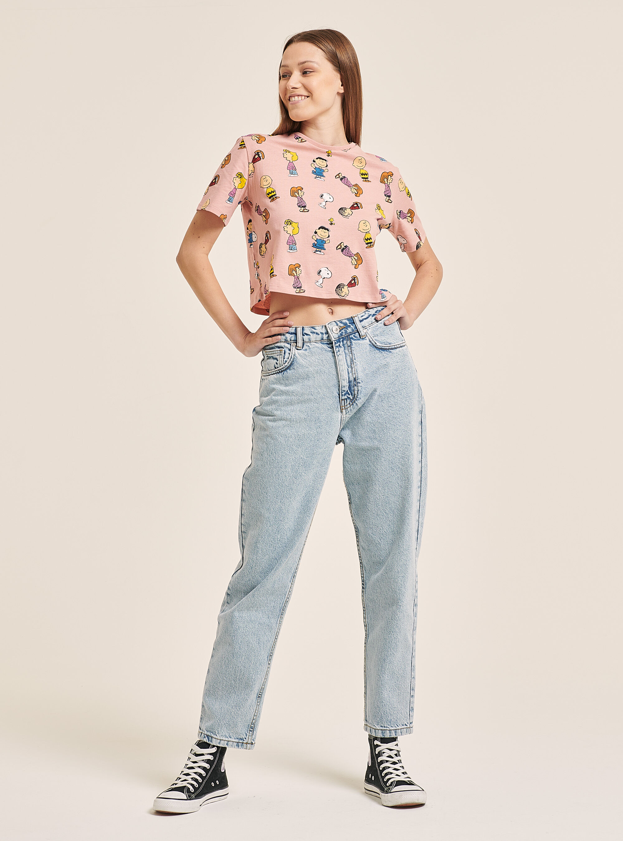 Maglietta Peanuts x Alcott, ROSA