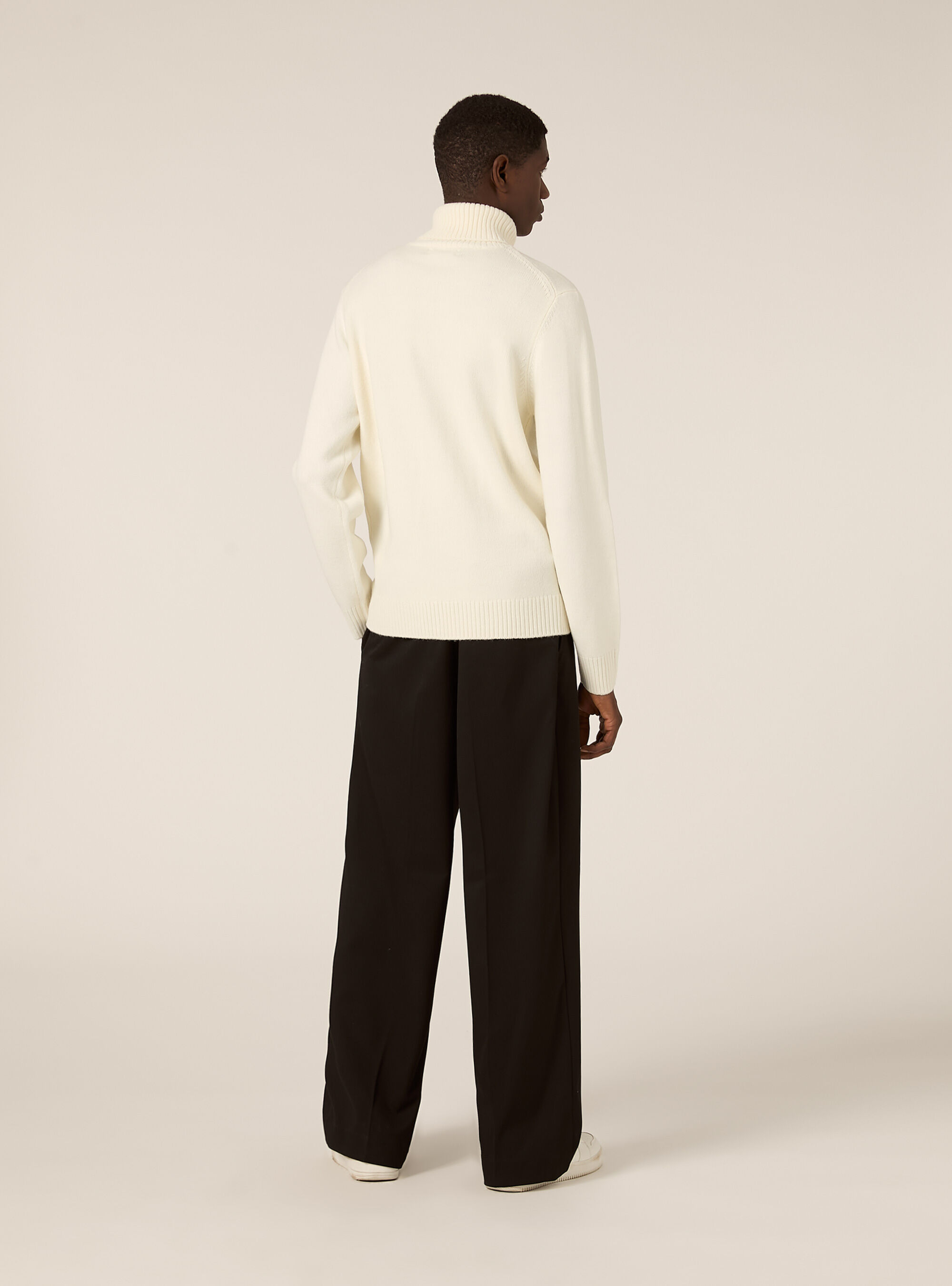 Pullover a collo alto, WH1 OFF WHITE