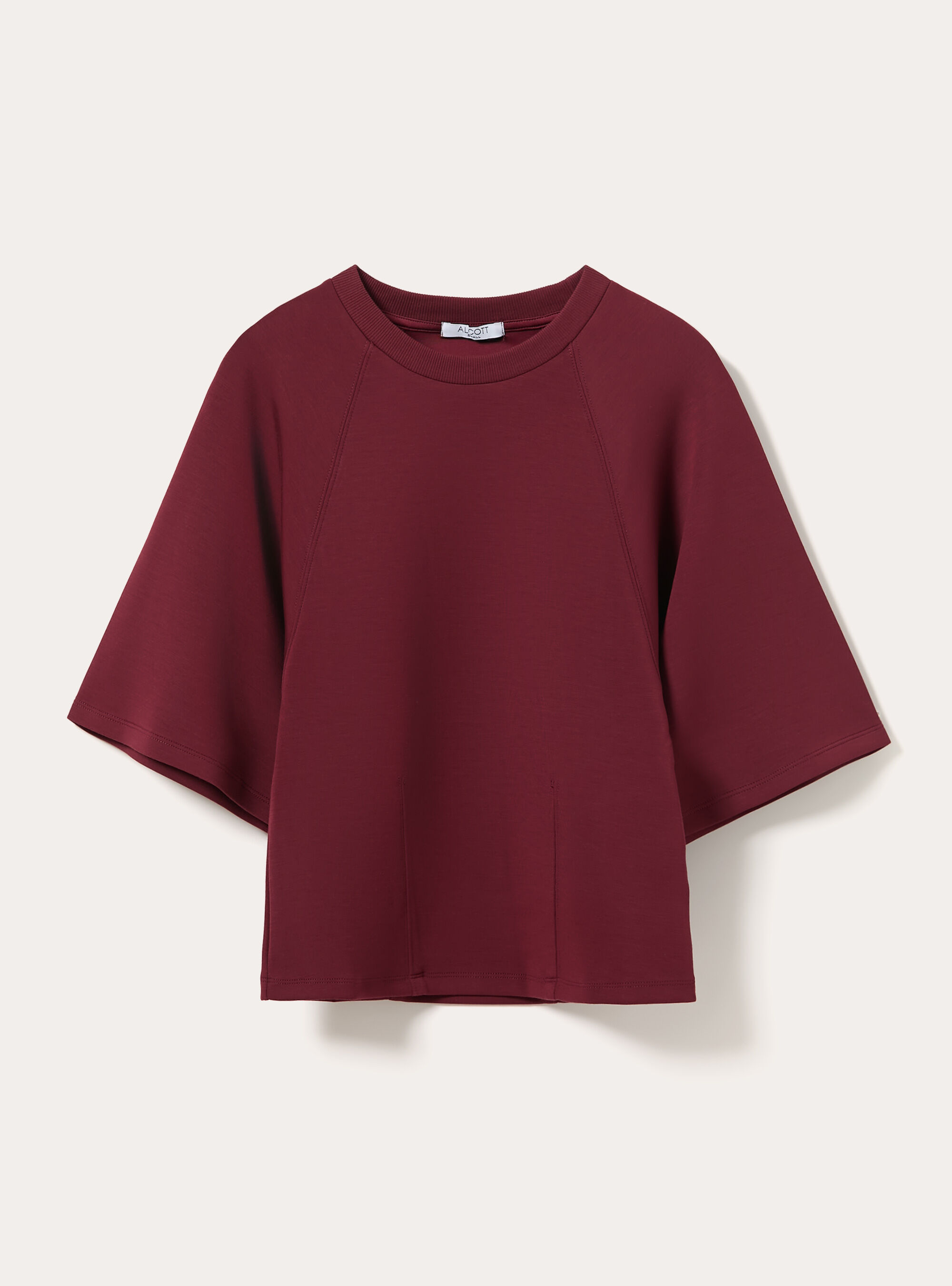 T-shirt soft touch, BO1 BORDEAUX DARK