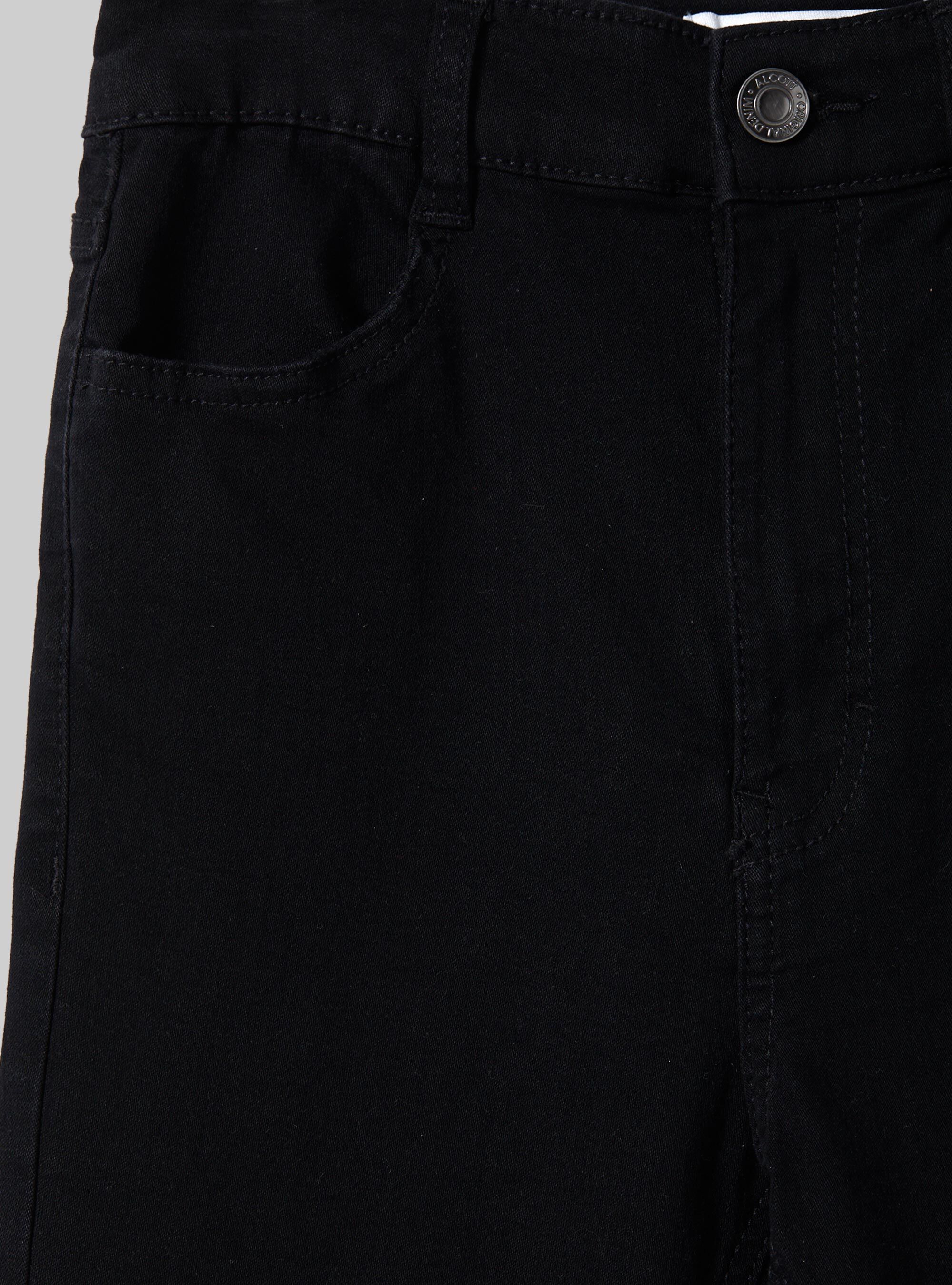 Vaqueros skinny fit de talle alto, D000 BLACK