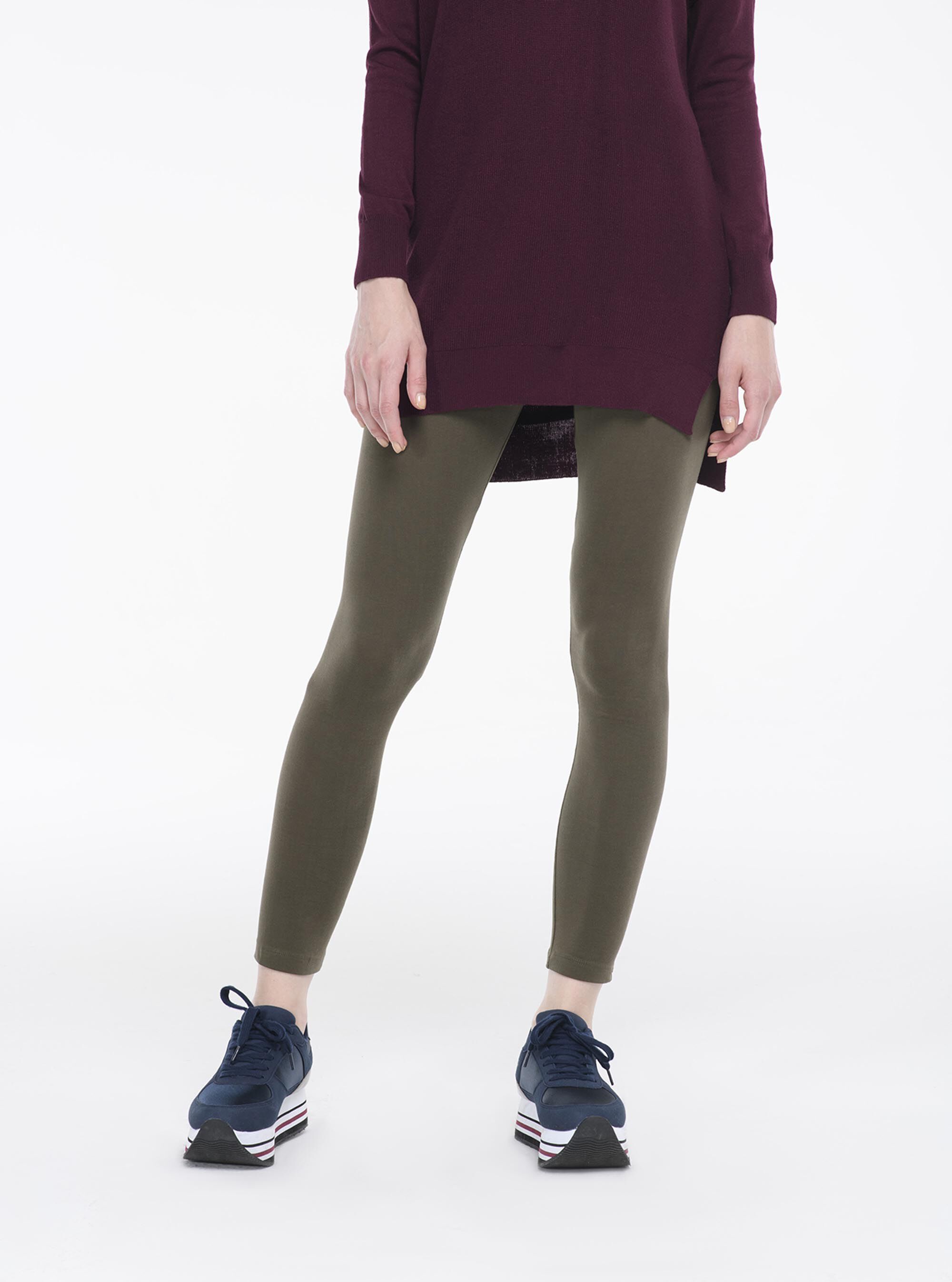 Leggings elasticizzati, KAKI