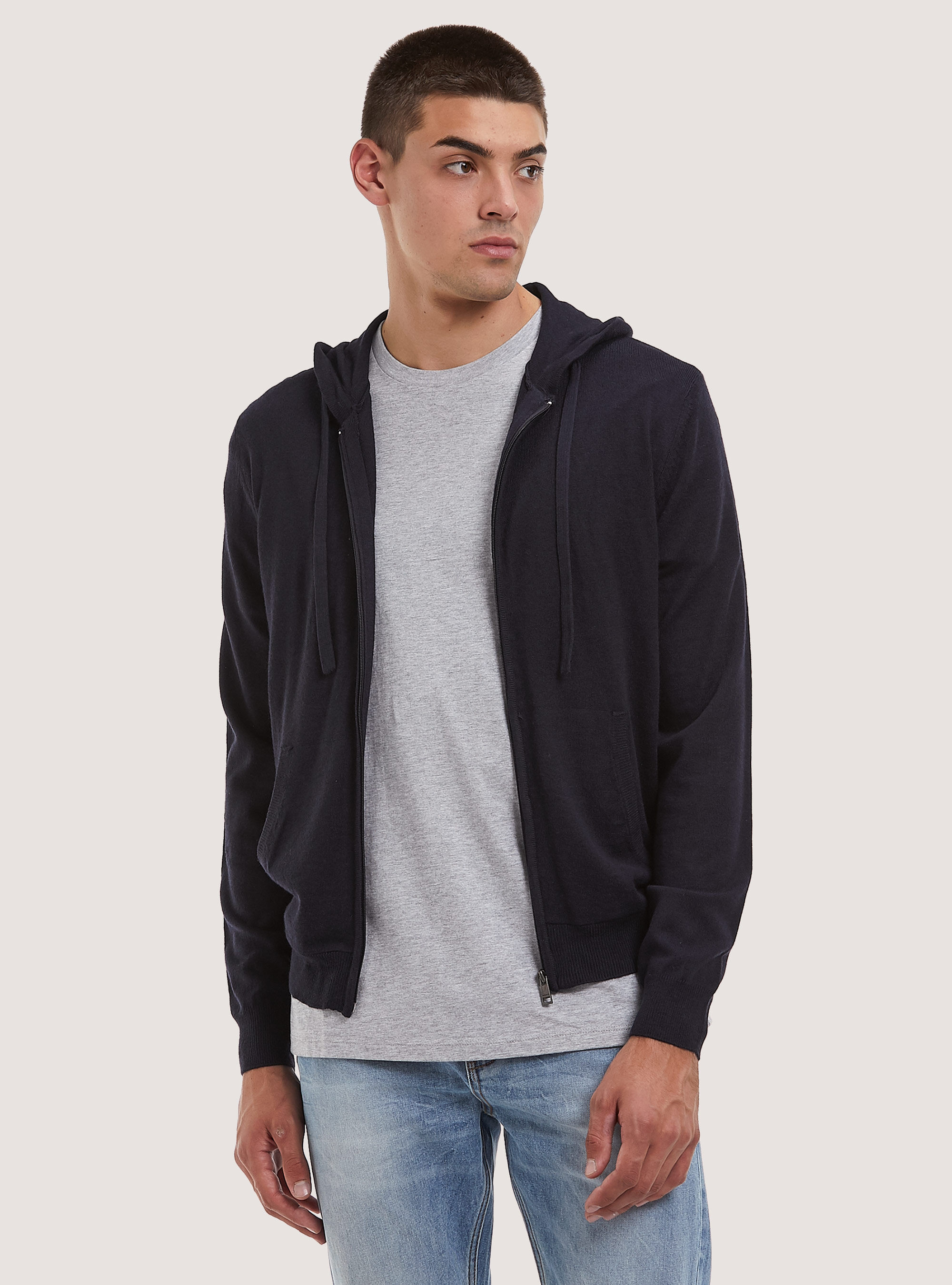 Cardigan online cappuccio uomo