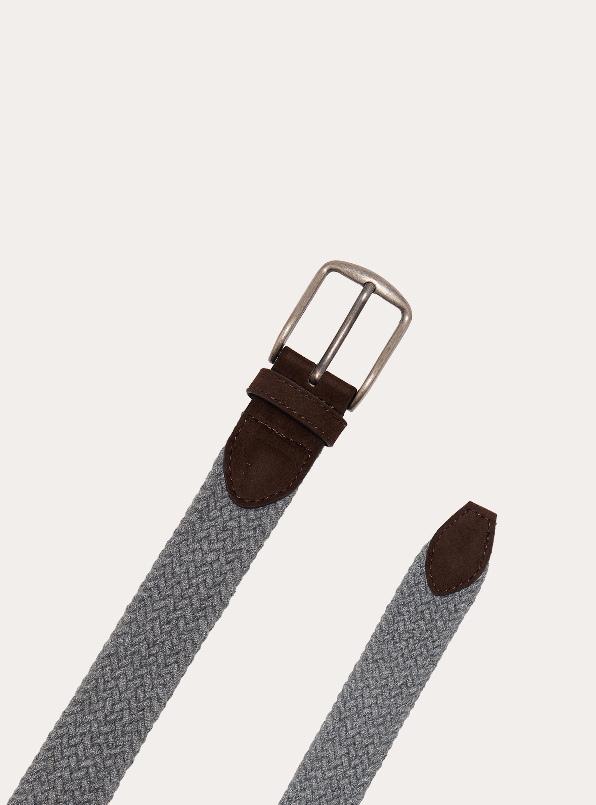 Cintura intrecciata elastica, MGY2 GREY MEL MEDIUM