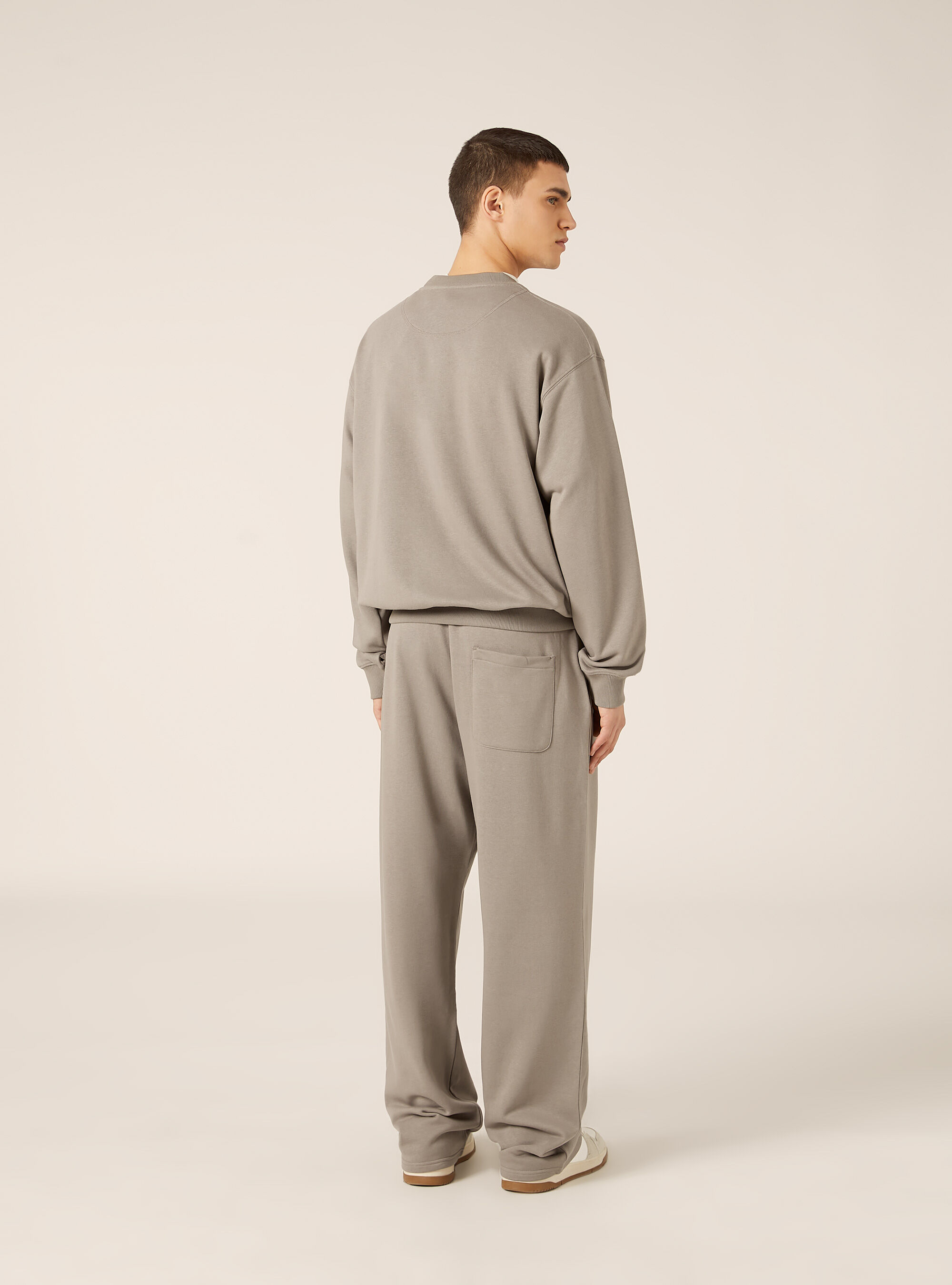 Felpa girocollo basica boxy fit, GY2 GREY MEDIUM