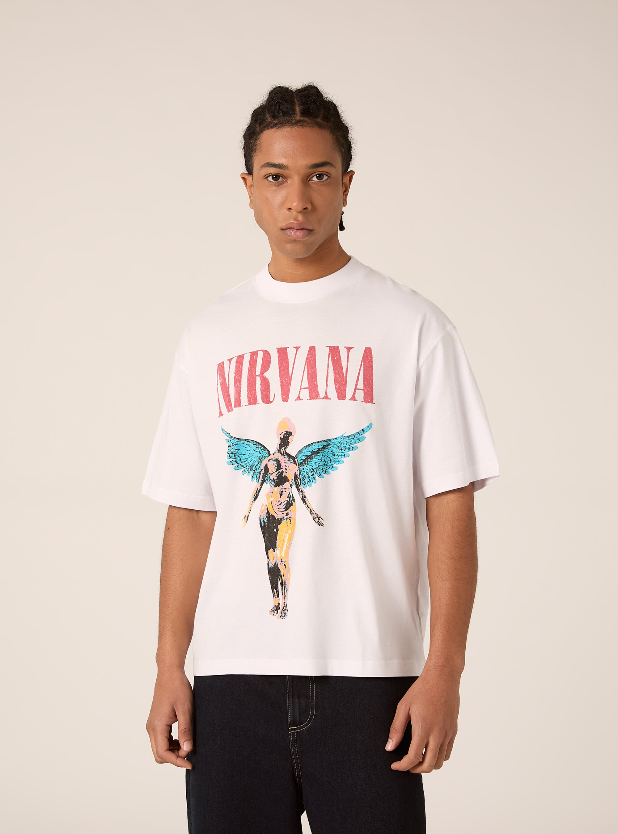 Nirvana boxy fit T-shirt / Alcott, WH3 WHITE