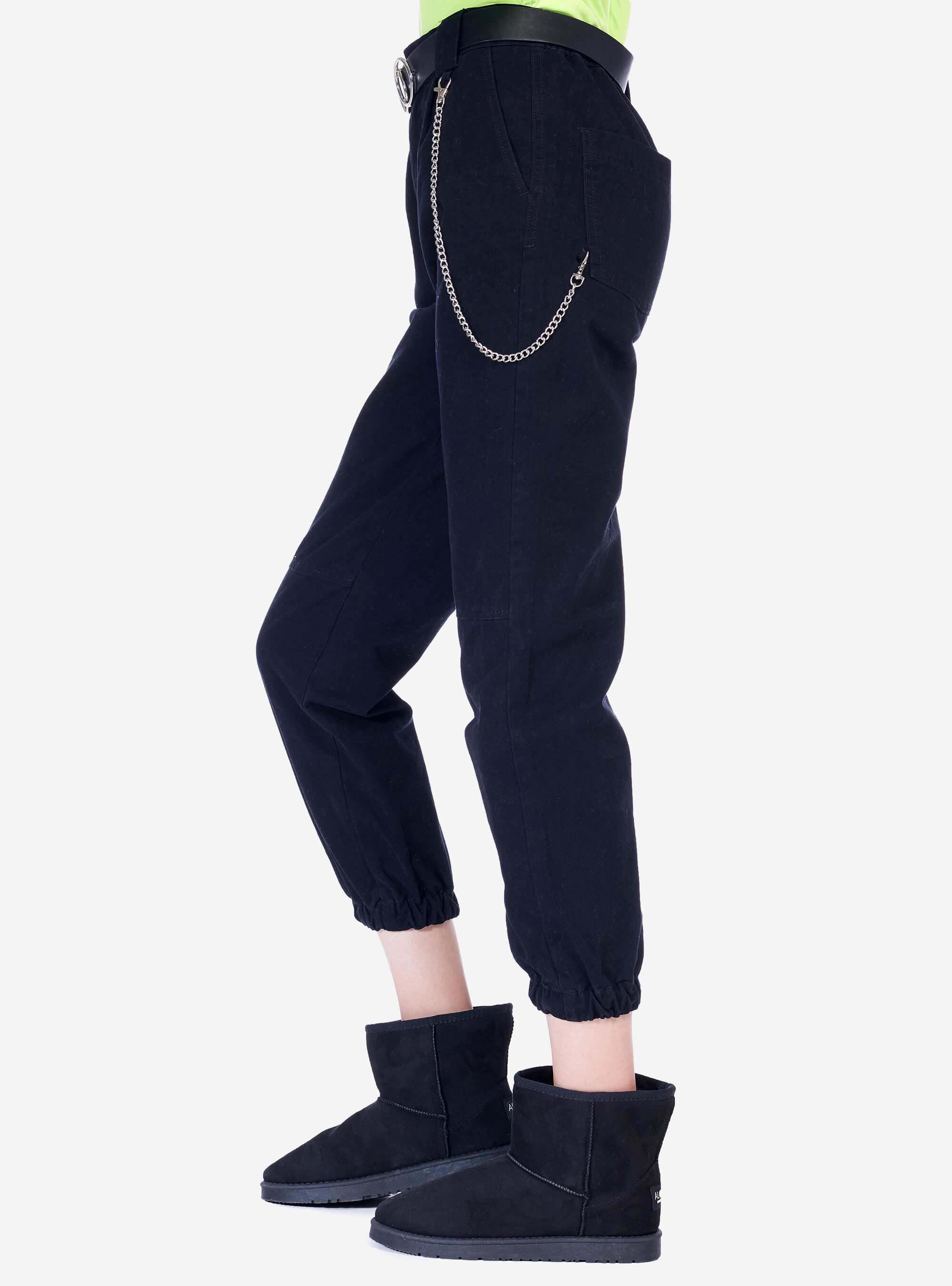 Pantalon avec elastique en bas shop