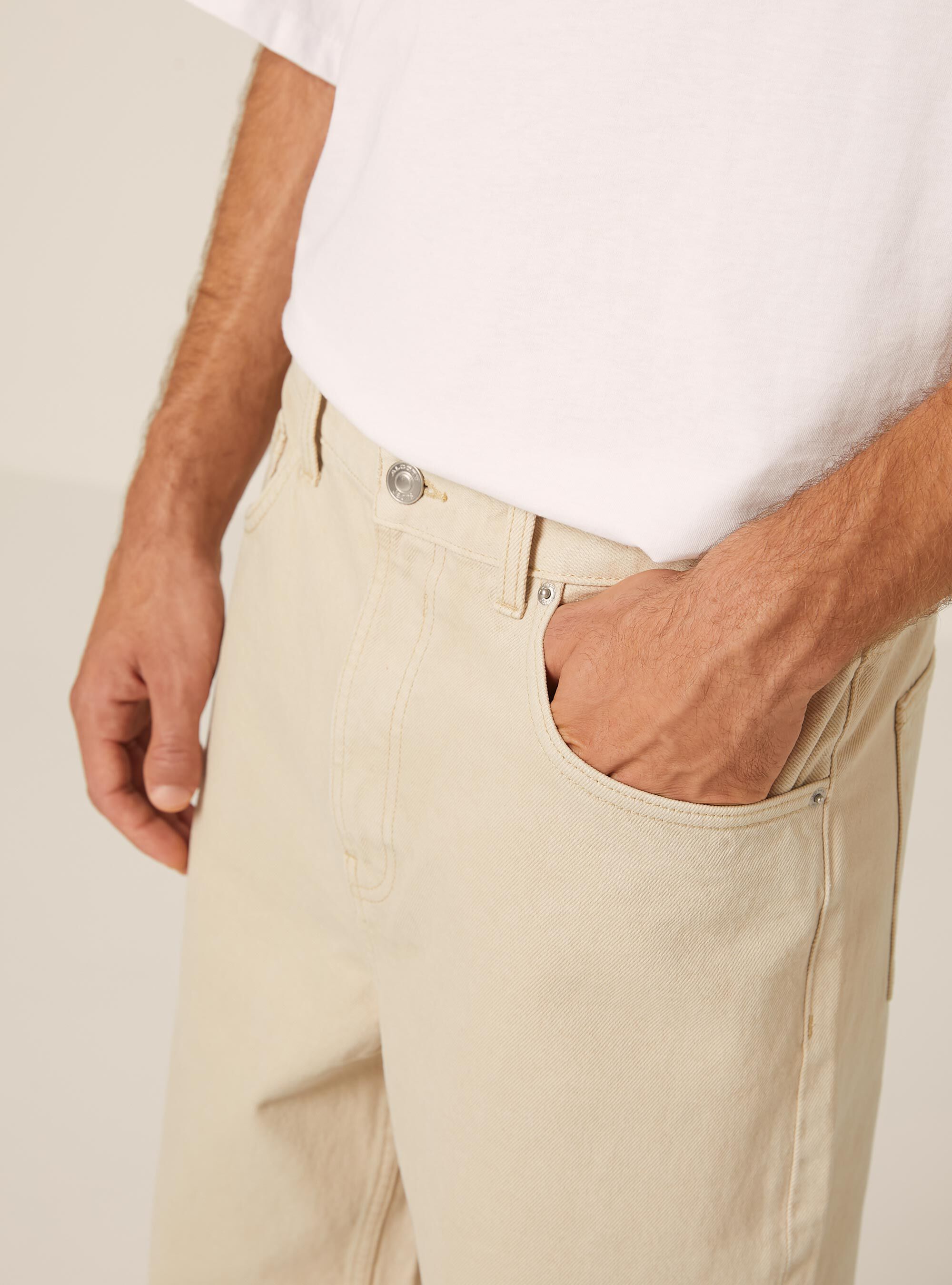 Loose fit jeans, BG3 BEIGE LIGHT