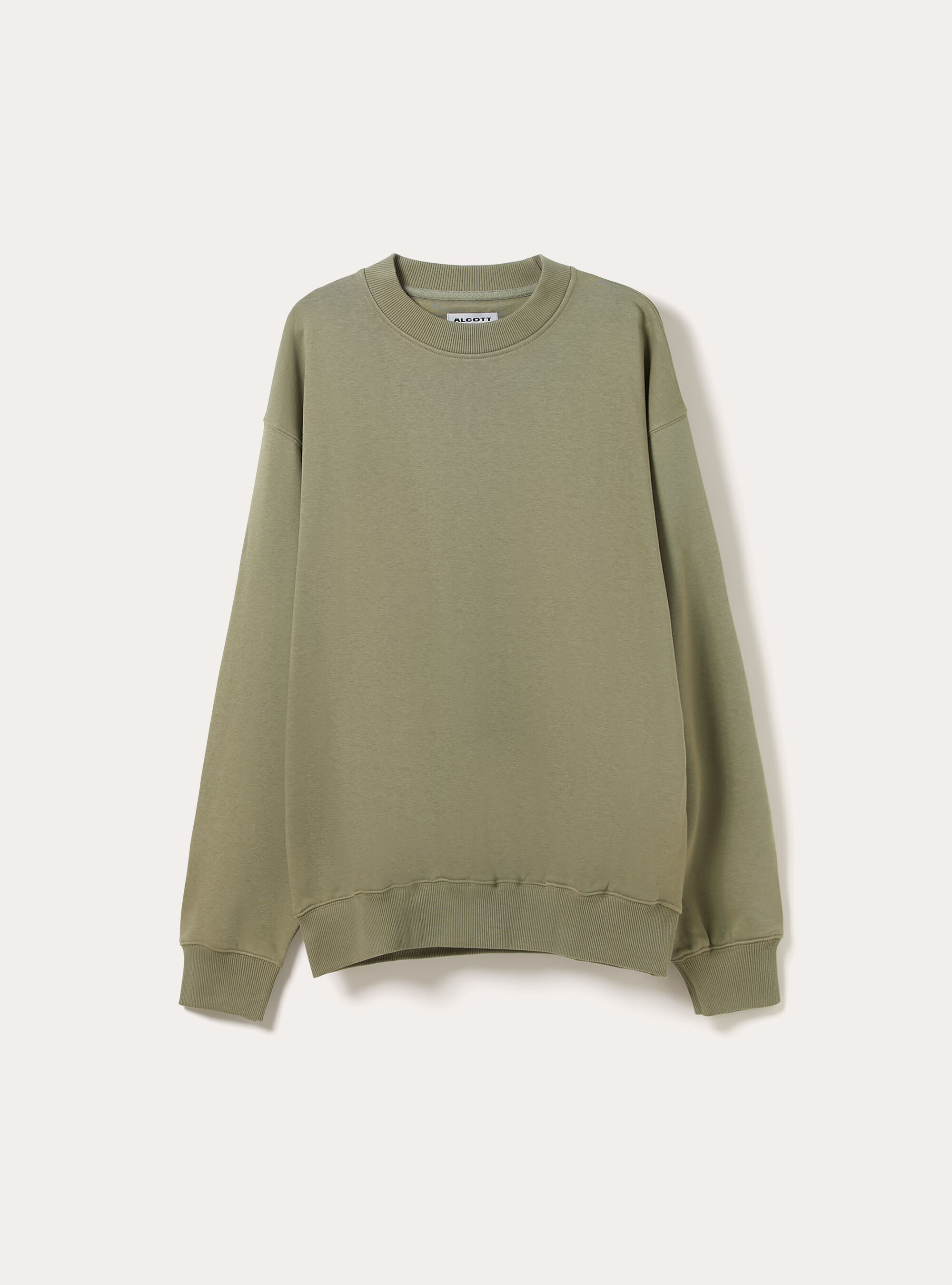 Sweat-shirt coupe boxy &agrave; col rond, KY2 KAKY MEDIUM