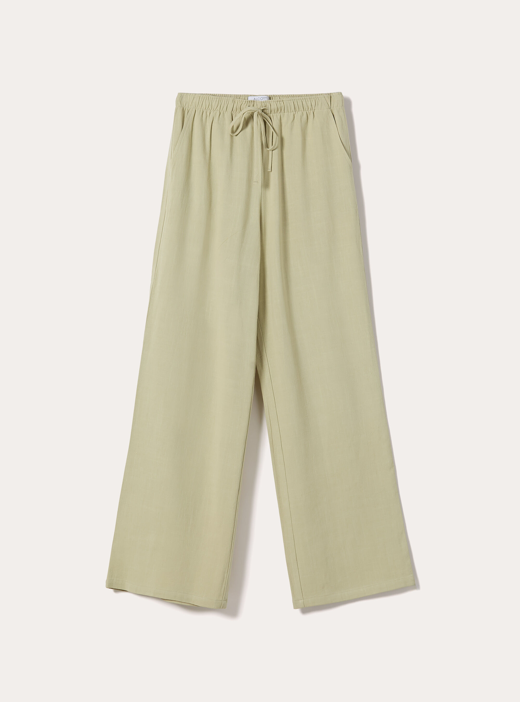 Pantaloni wide leg in misto lino, KY3 KAKY LIGHT