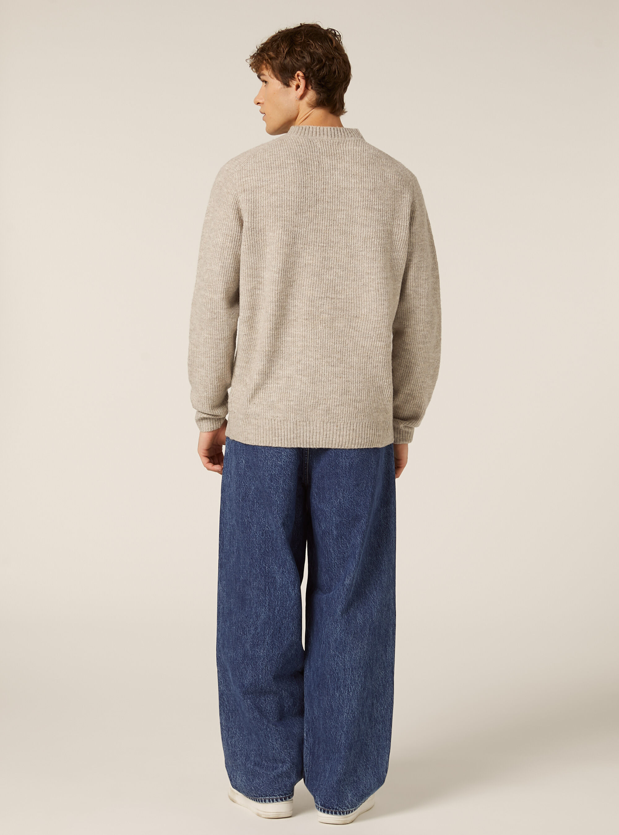 Weicher Pullover mit Rippstrick, BG2 BEIGE MEDIUM