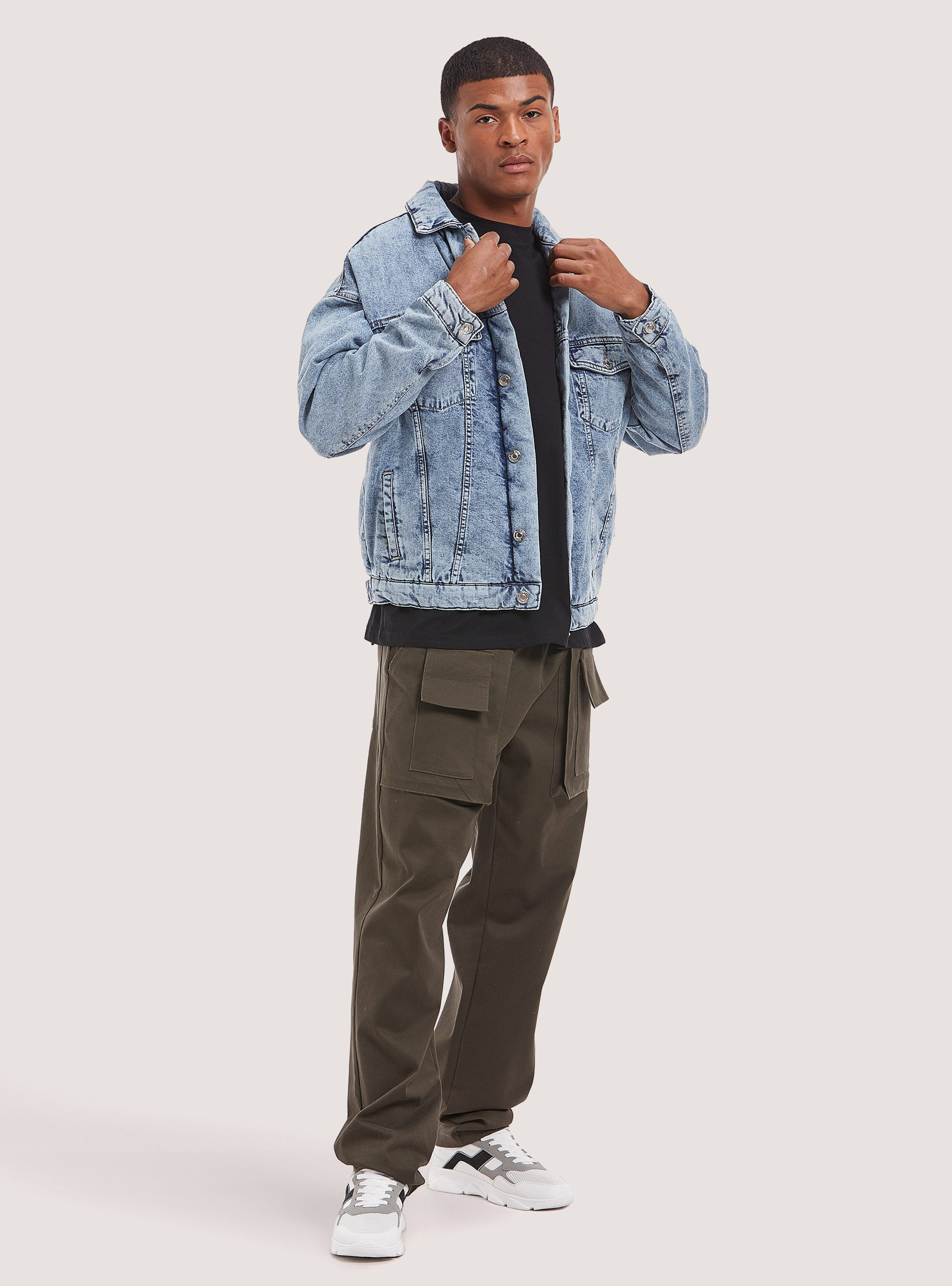 Giubbotto jeans oversize cheap