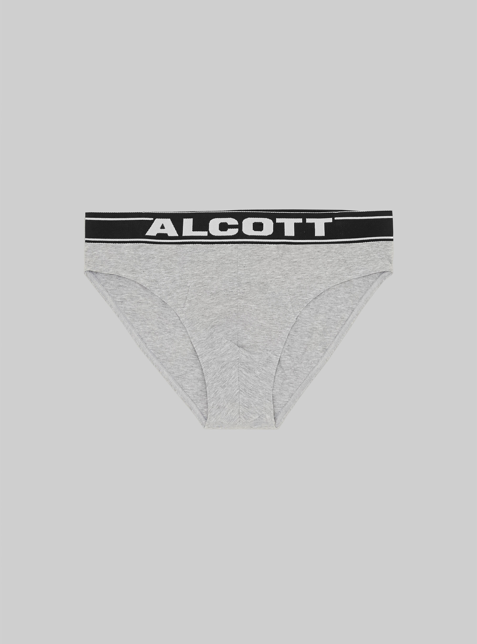 Stretch cotton briefs with logo