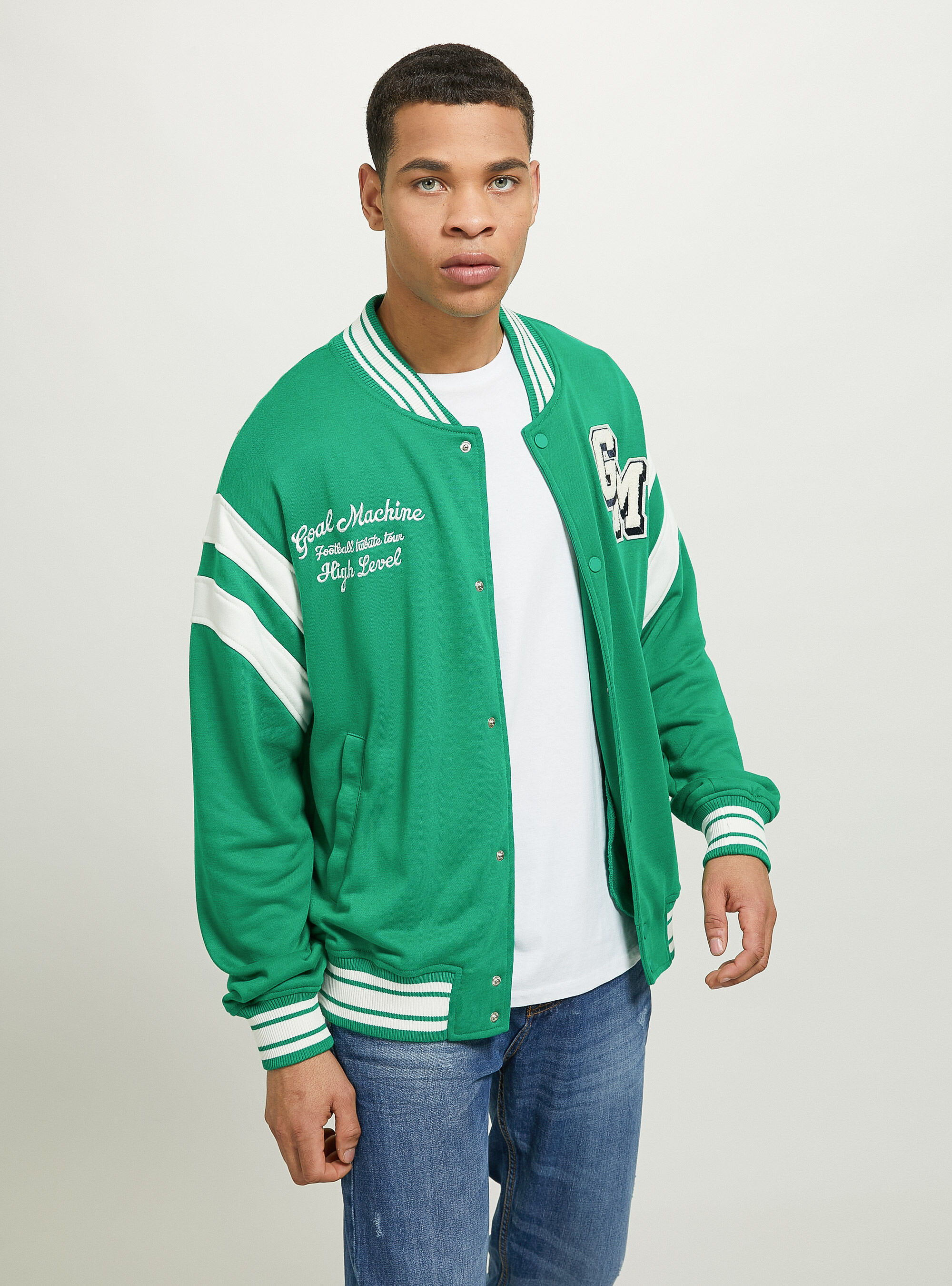 College Bomber Jacket with print Alcott Men s Sweatshirts