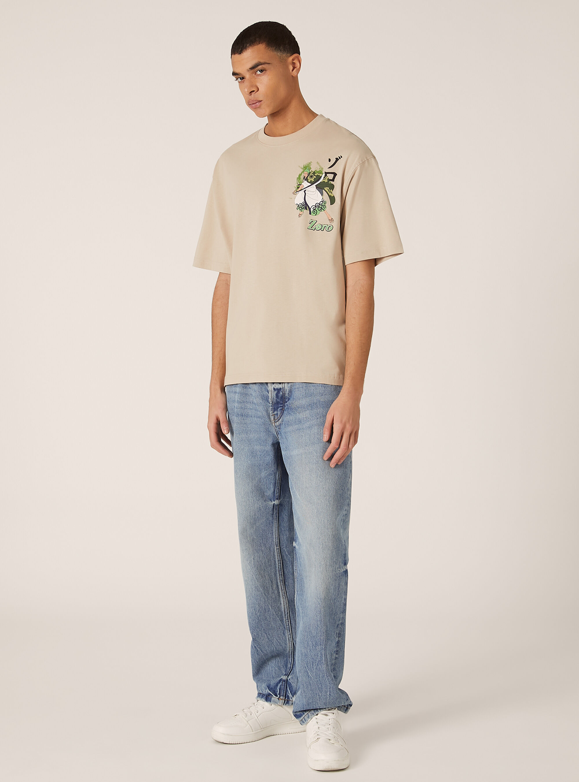 【Anyone more】Arty Nylon Boxy Shirt One Piece brook-Streetwear-T-Shirt-Back-