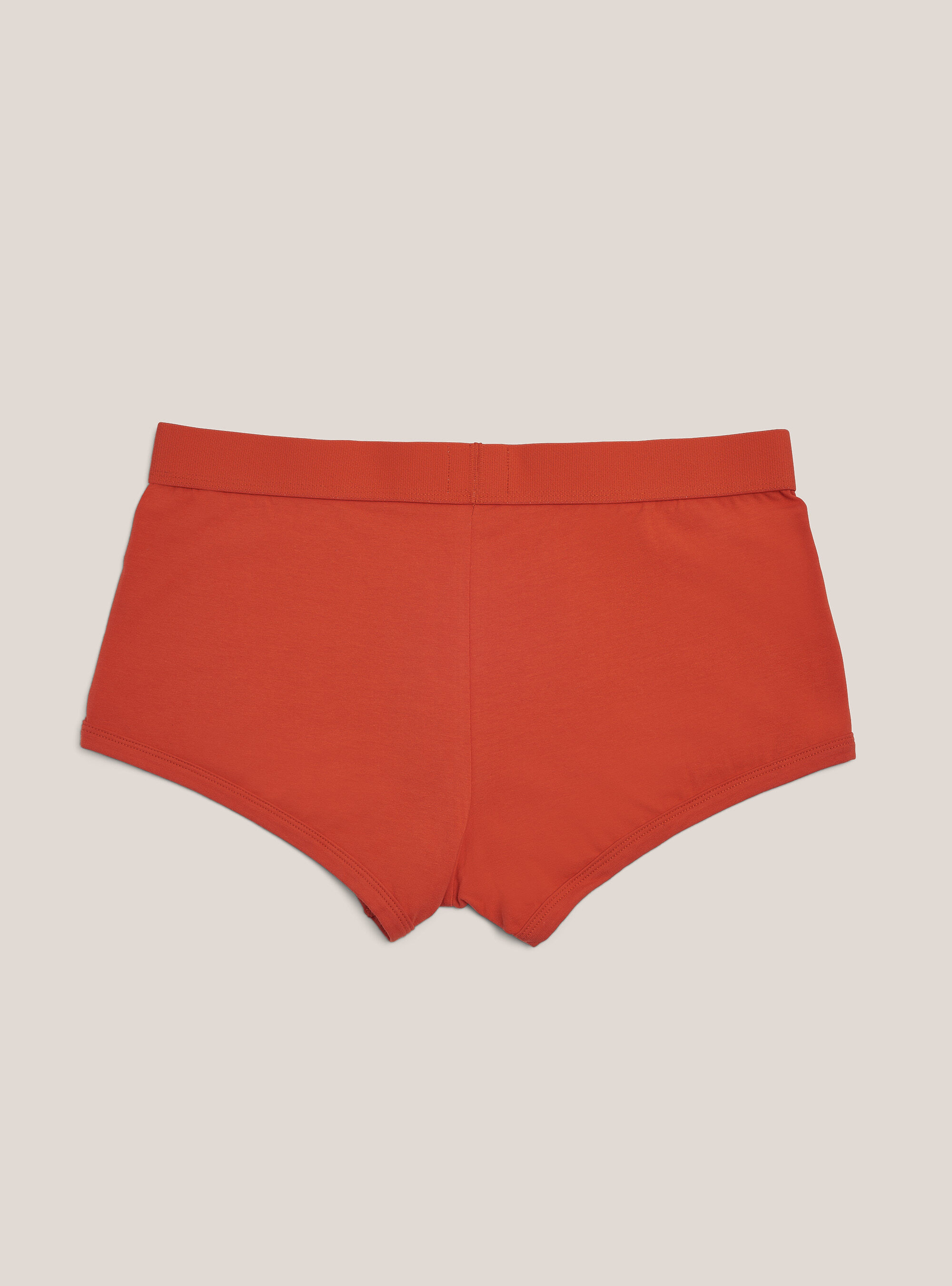Stretch cotton boxer shorts with logo, C321 ORANGE