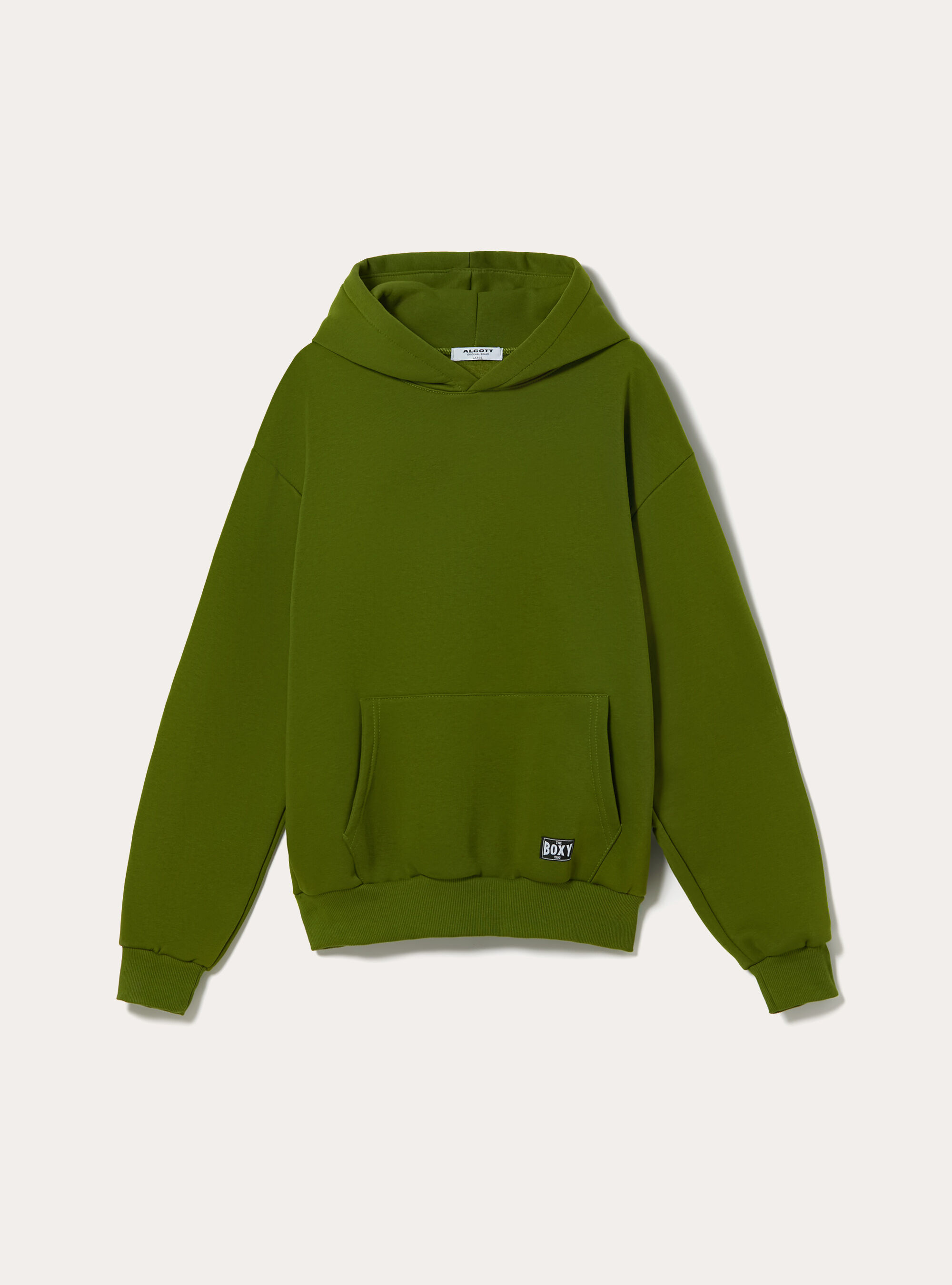 Boxy Fit Hoodie Genderless, LI1 LIME DARK