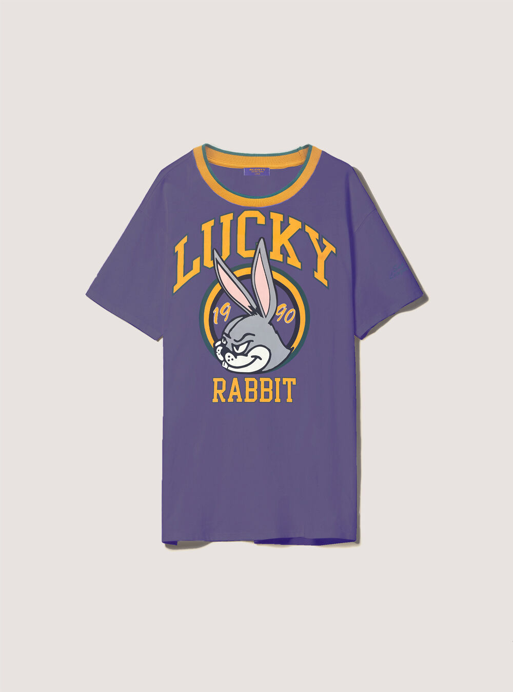 T-shirt en coton The Rabbit Collection, VI2 VIOLET MEDIUM