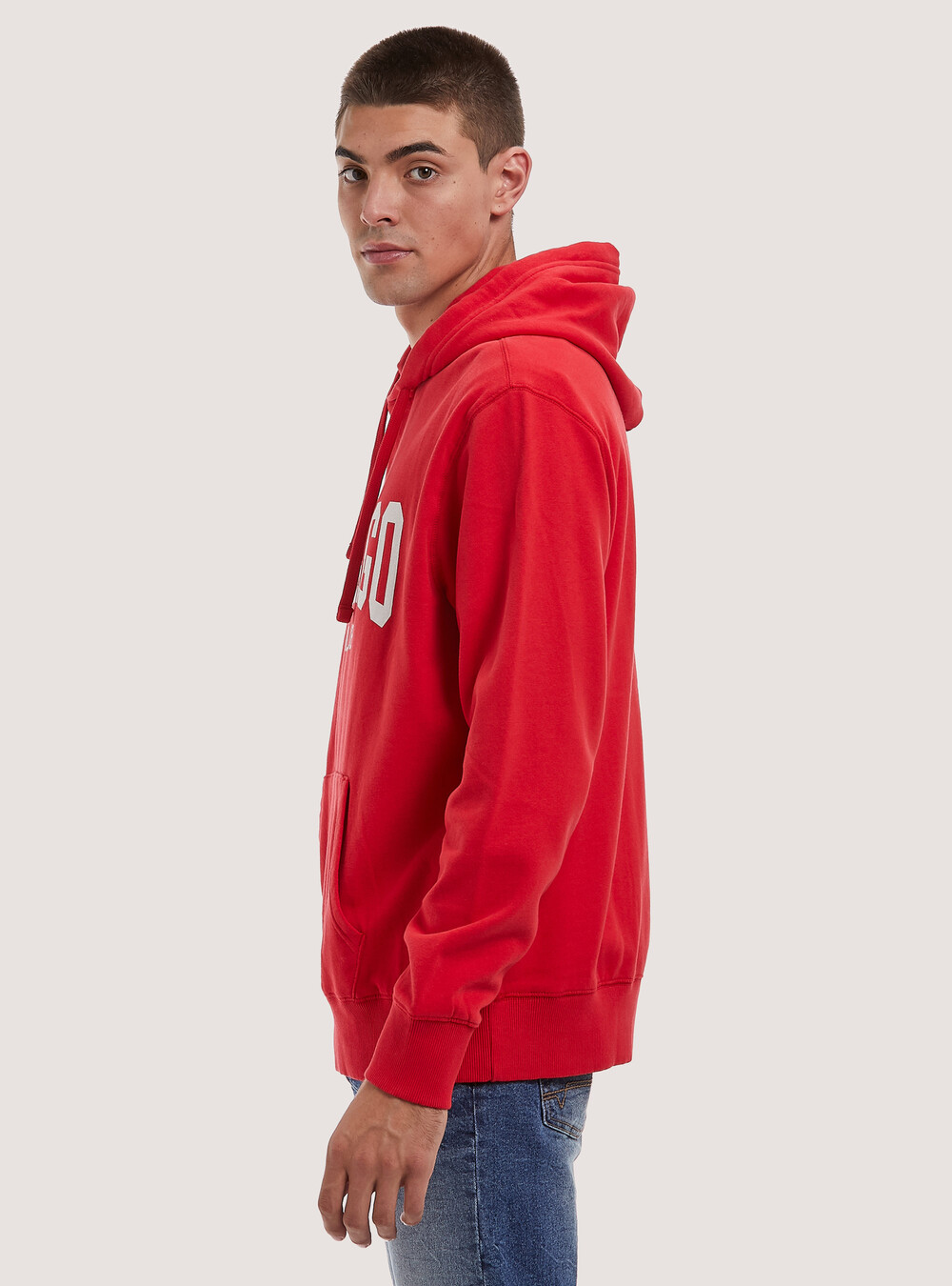 Hosstile – Felpa Con Cappuccio Uomo College Pullover – Taglia L – Blu Navy – Nuova Con Etichette - Foto 4