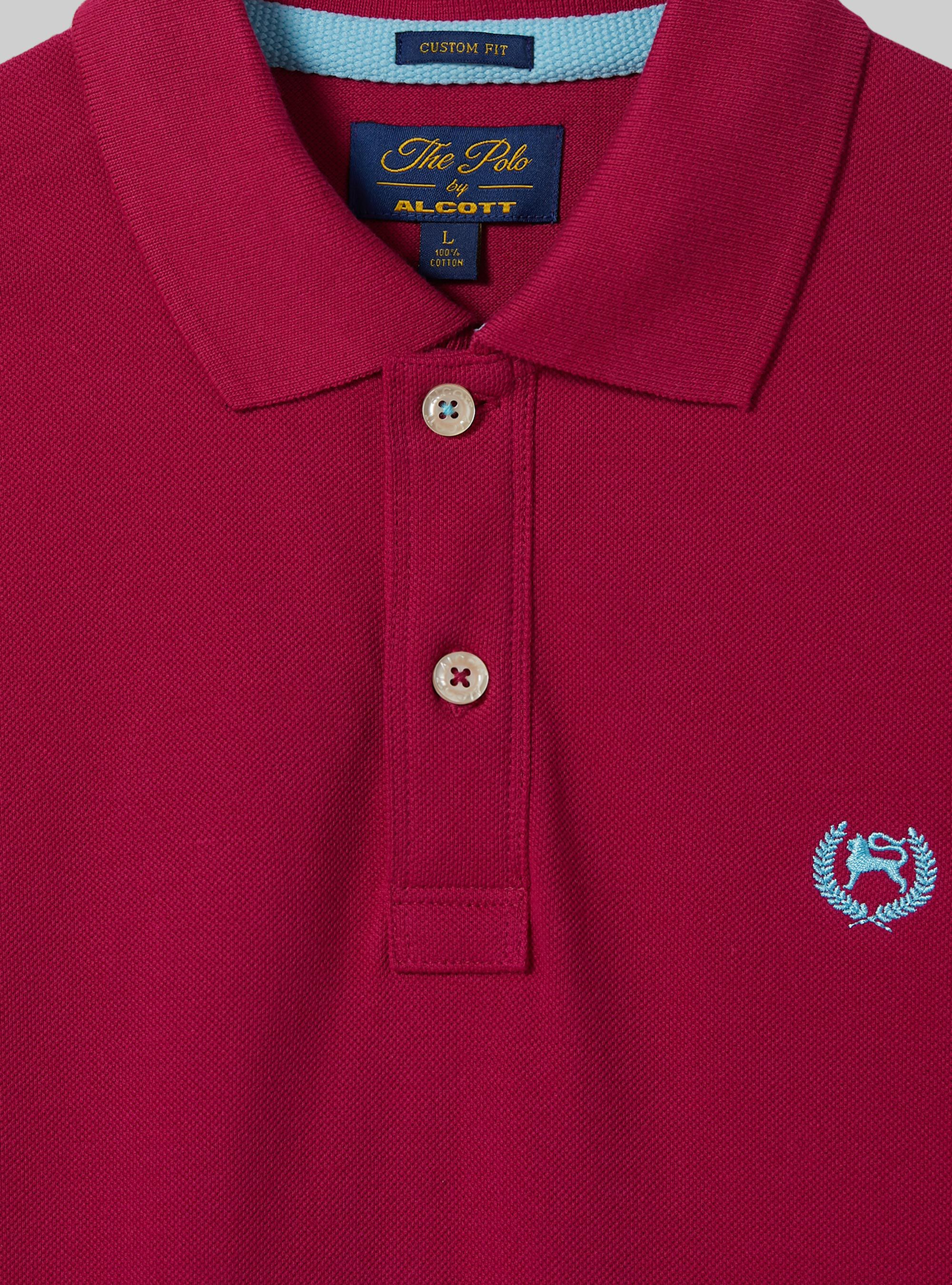 Poloshirt aus Baumwollpique mit Stickerei Alcott Polo Uomo