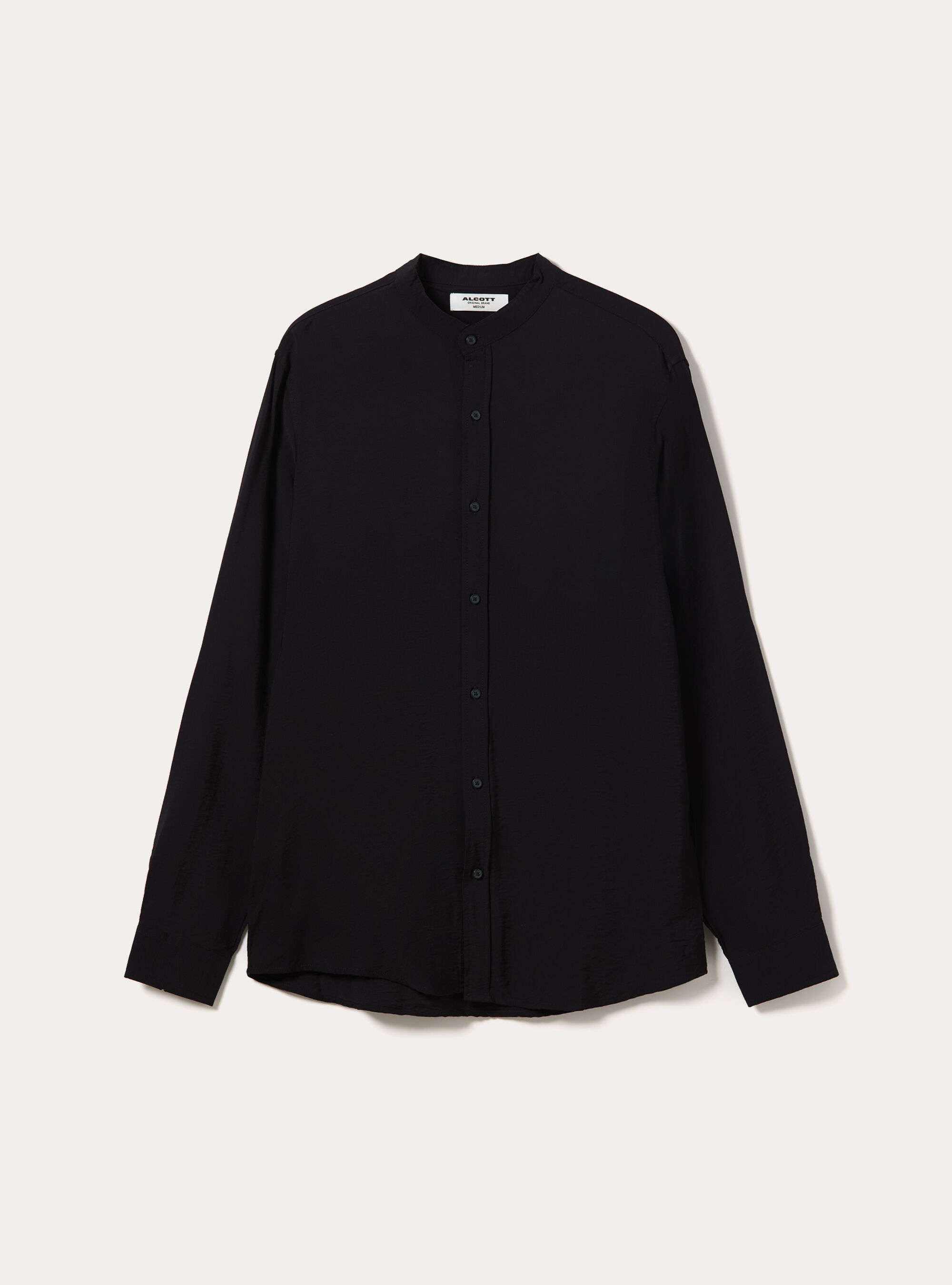 Camicia  in twill morbido, BK1 BLACK