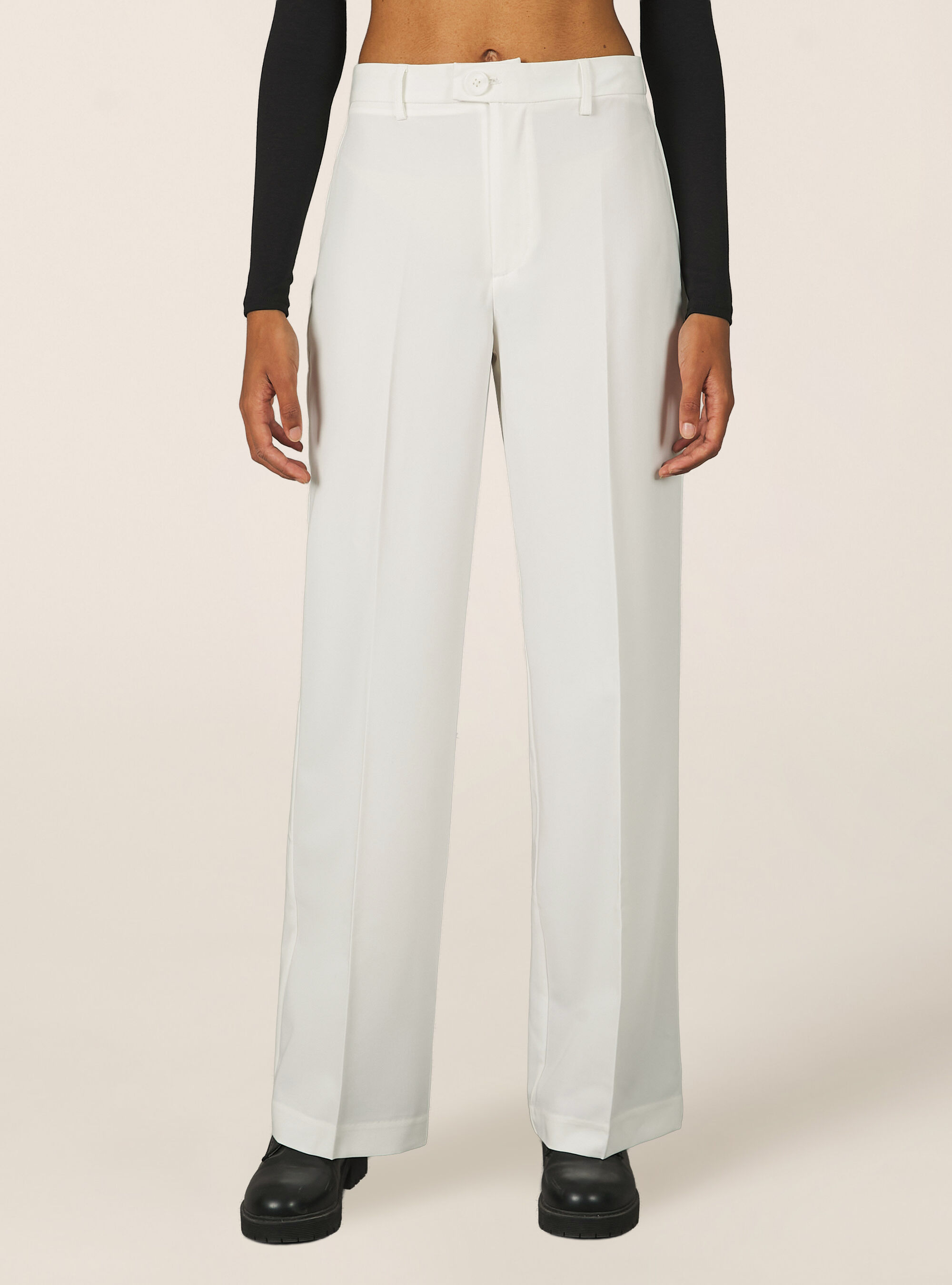 Pantal&oacute;n sastre recto, WH1 OFF WHITE