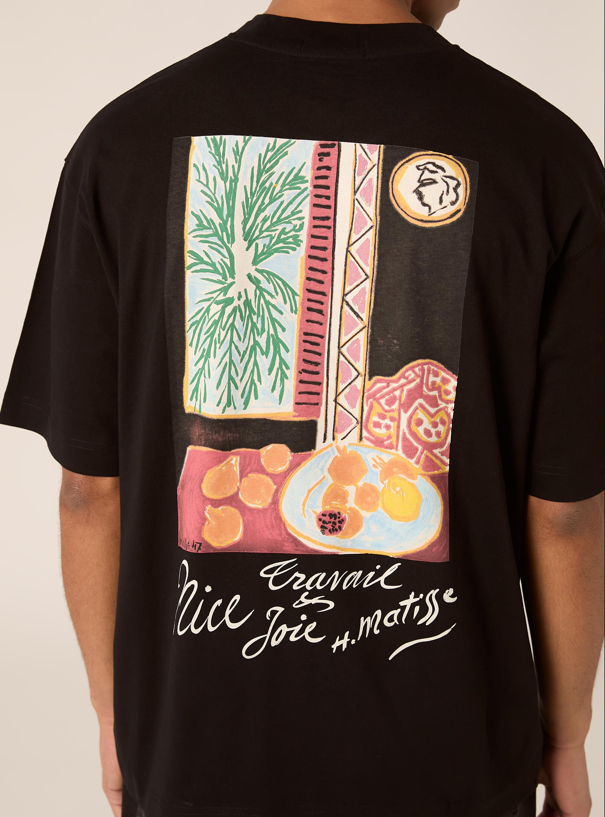 Henri Matisse / Alcott boxy fit T-shirt, BK1 BLACK