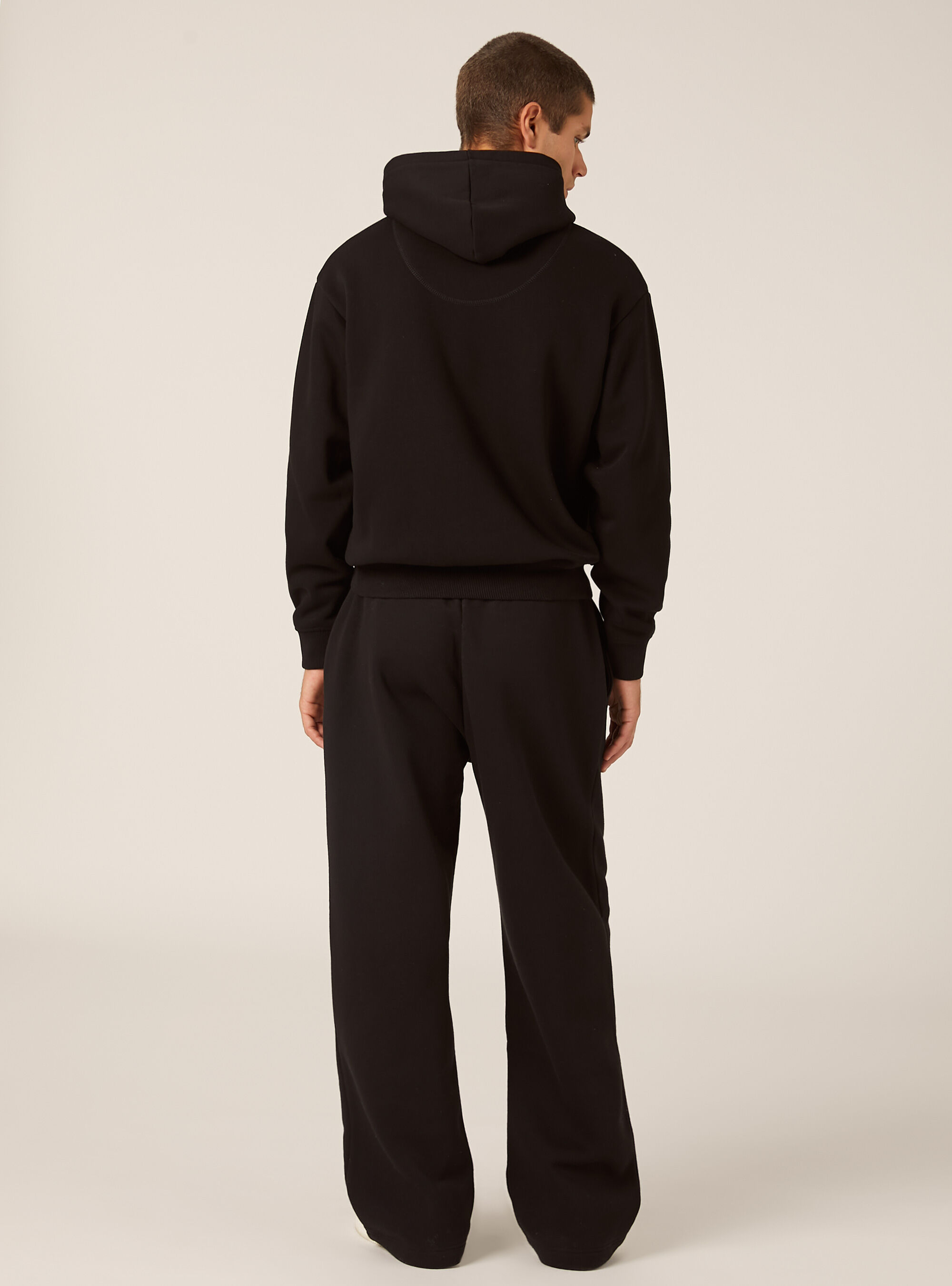 Boxy fit hoodie, BK1 BLACK