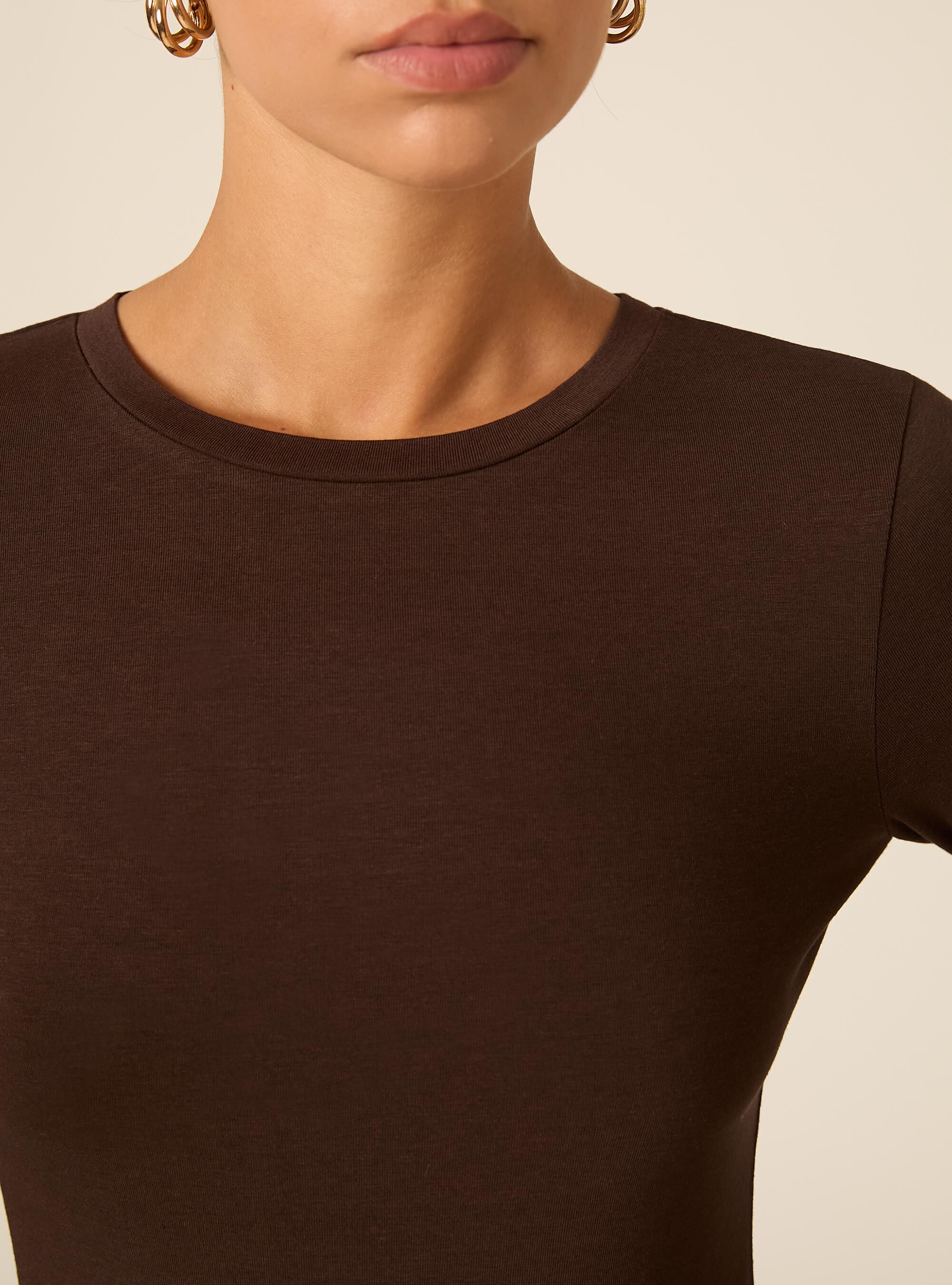 Body basic tinta unita, BR1 BROWN DARK