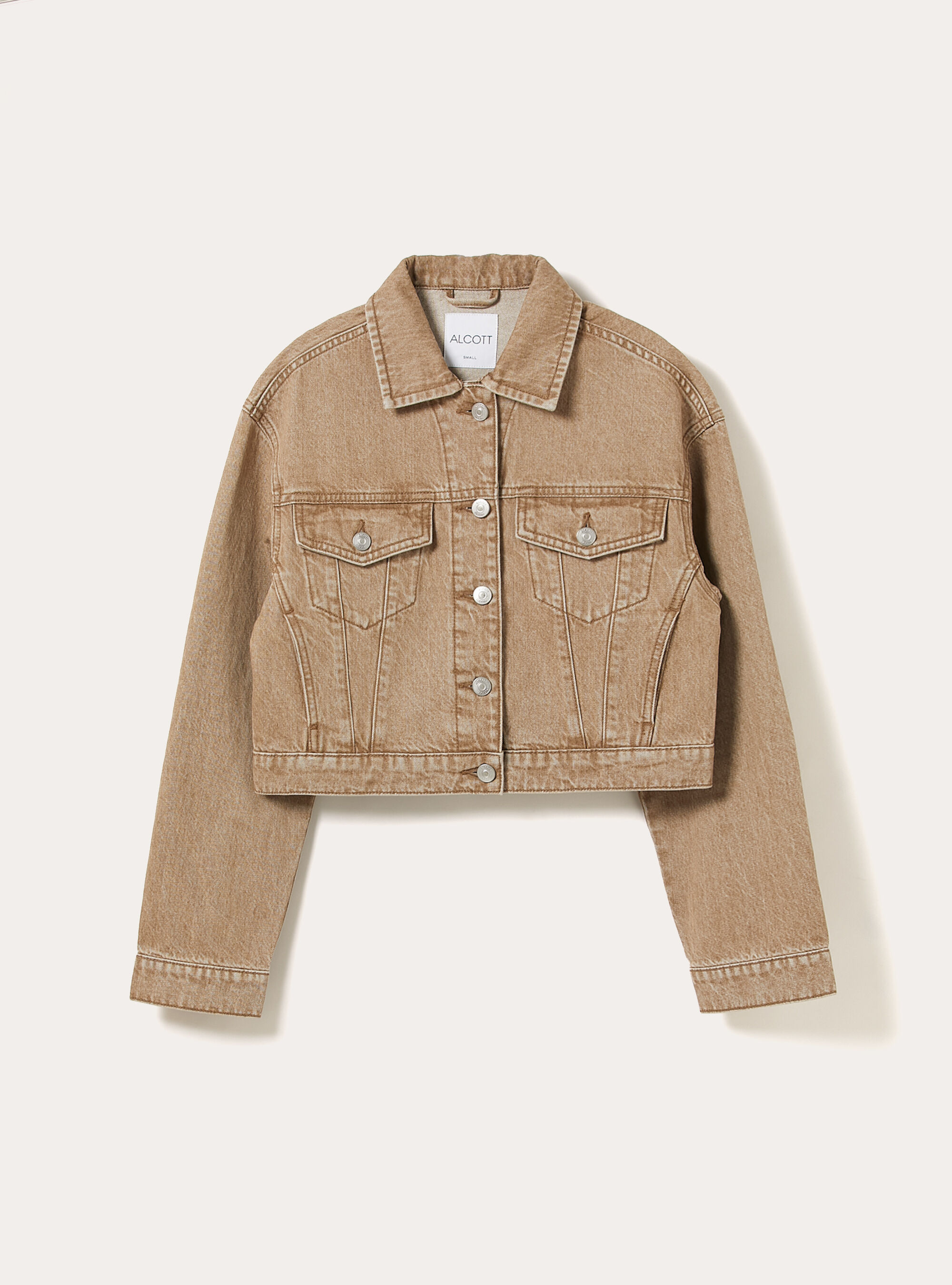 Giubbotto in denim colorato, TB2 TOBACCO MEDIUM