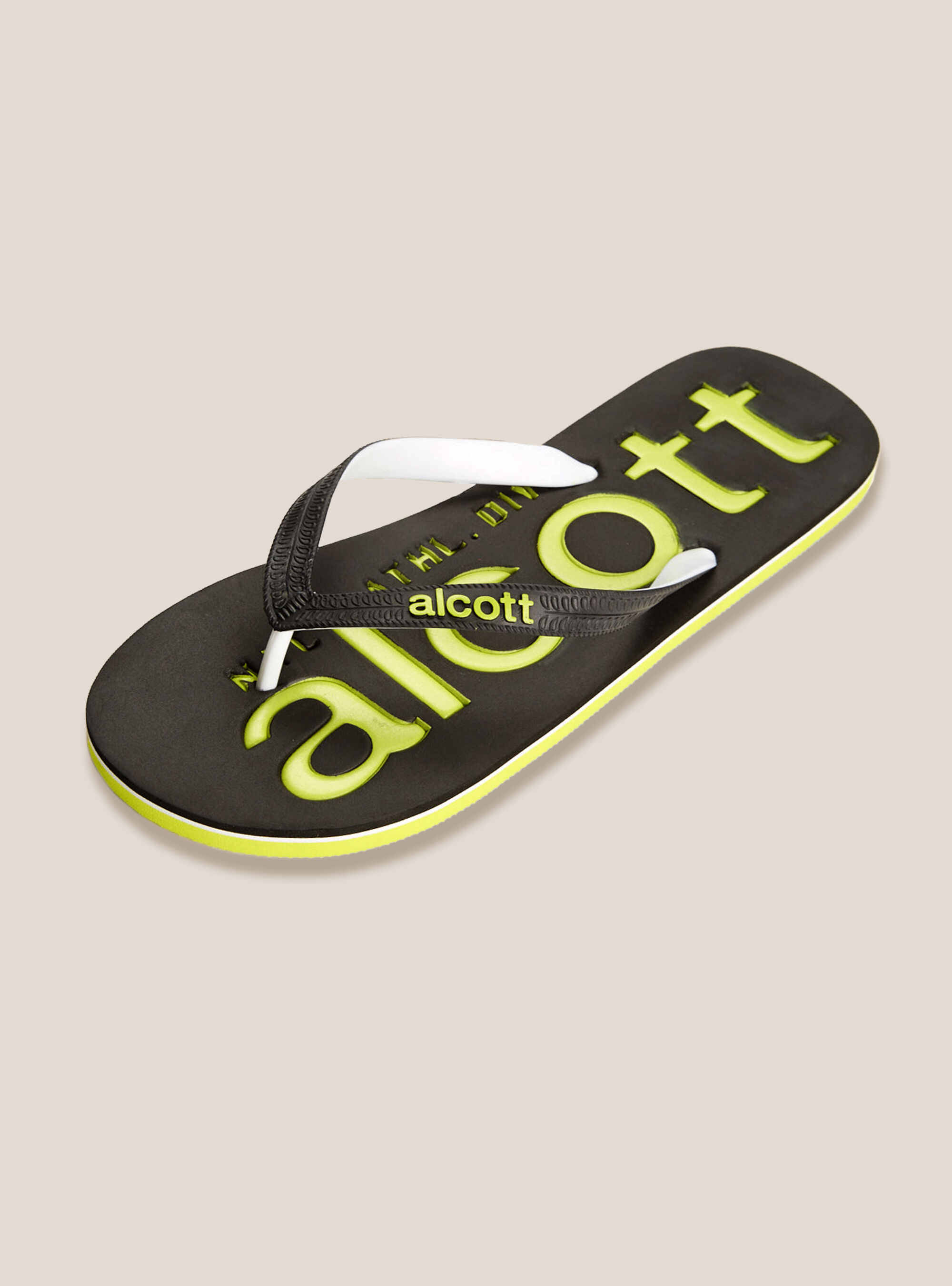 Flip flops with logo