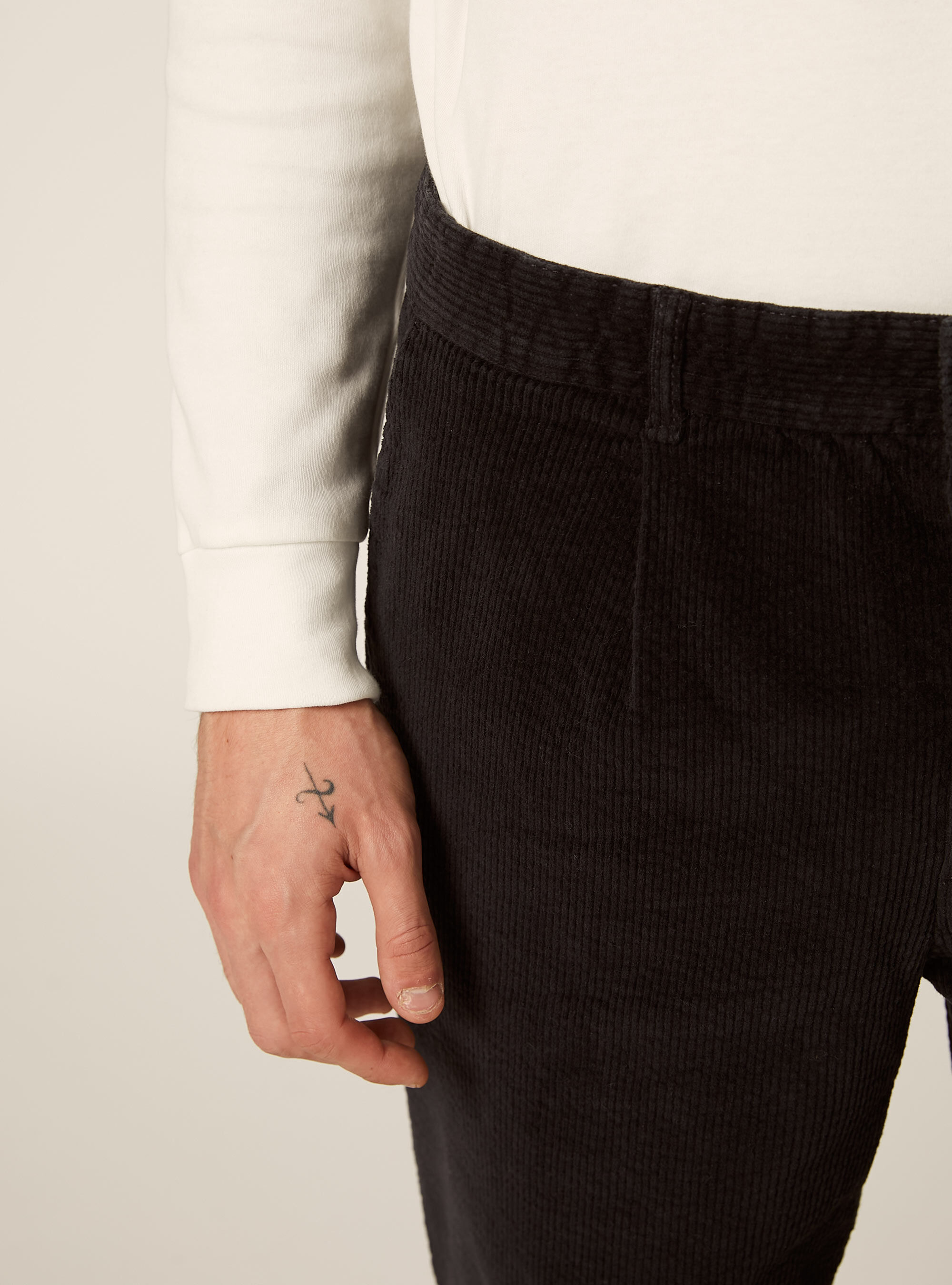 Pantalon en velours cotel&eacute;, GY1 GREY DARK