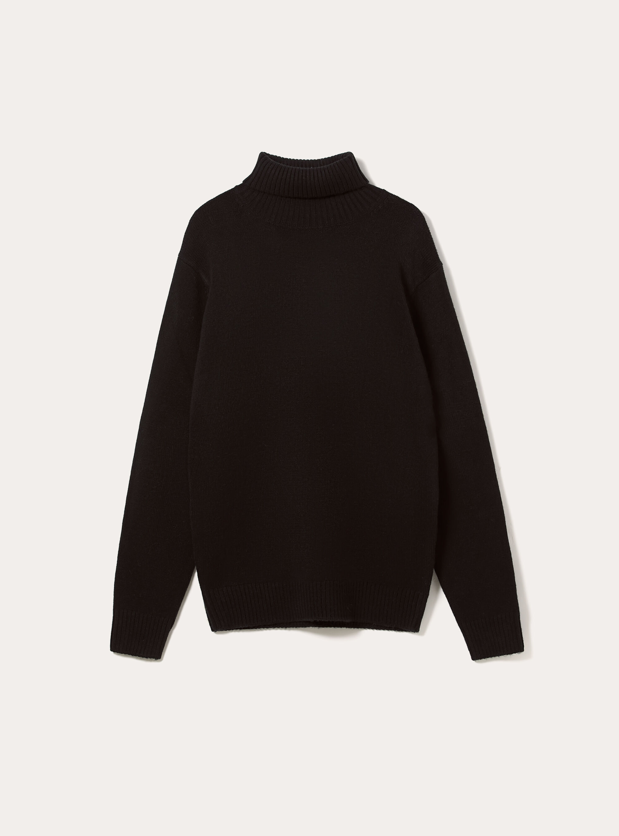 Pullover a collo alto, BK1 BLACK