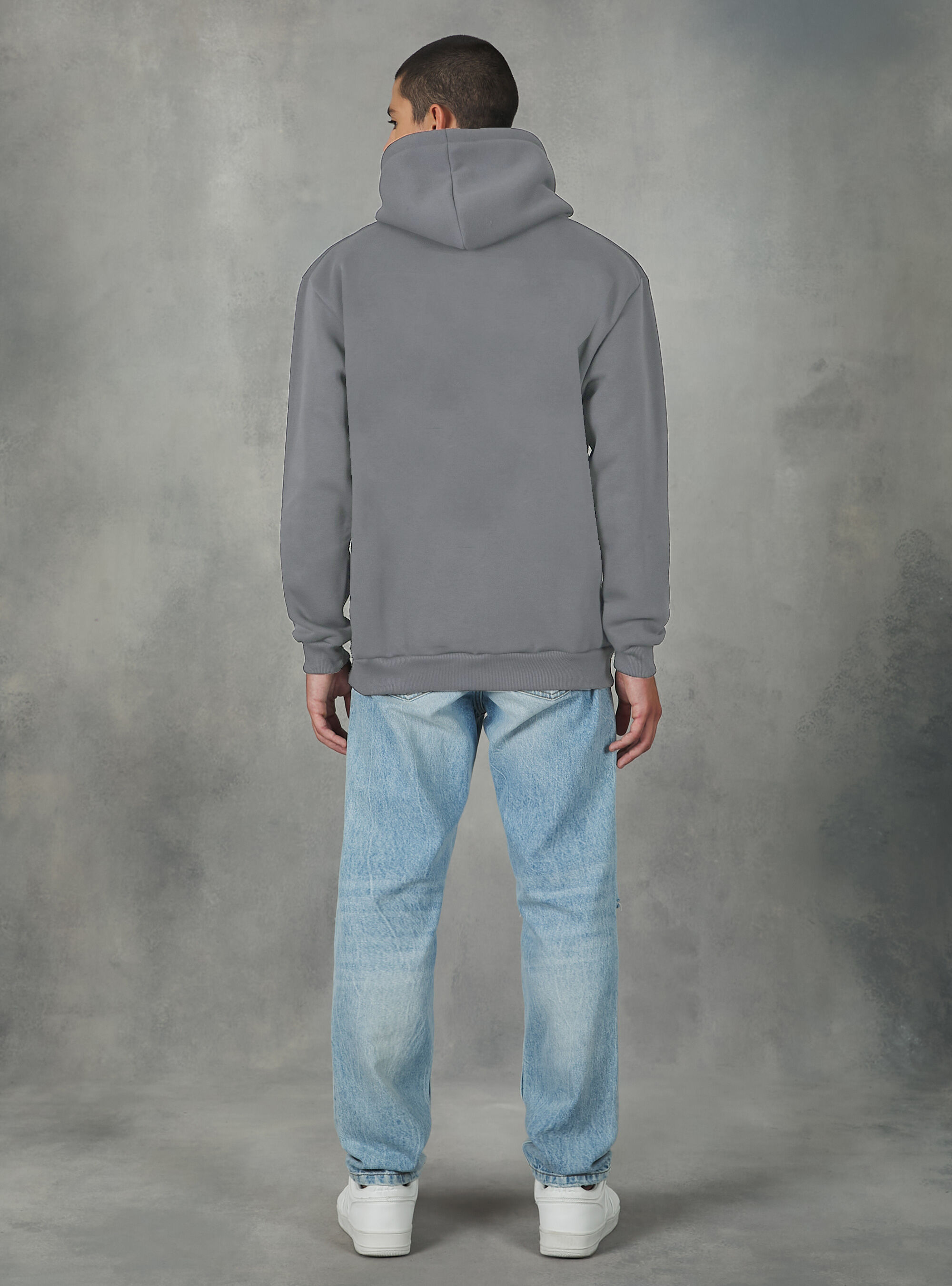 Solid pouch pocket fleece hoodie discount