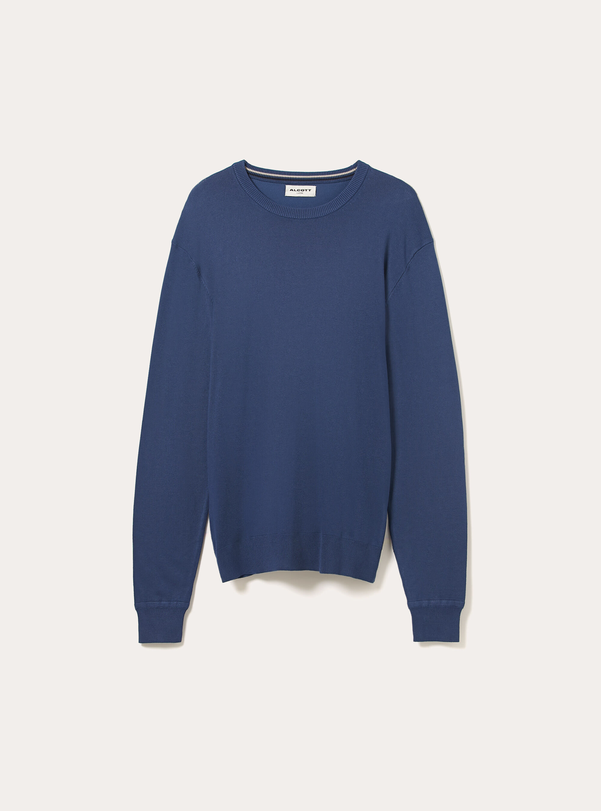 Pull &agrave; col rond en viscose durable Ecovero, BL3 BLUE LIGHT