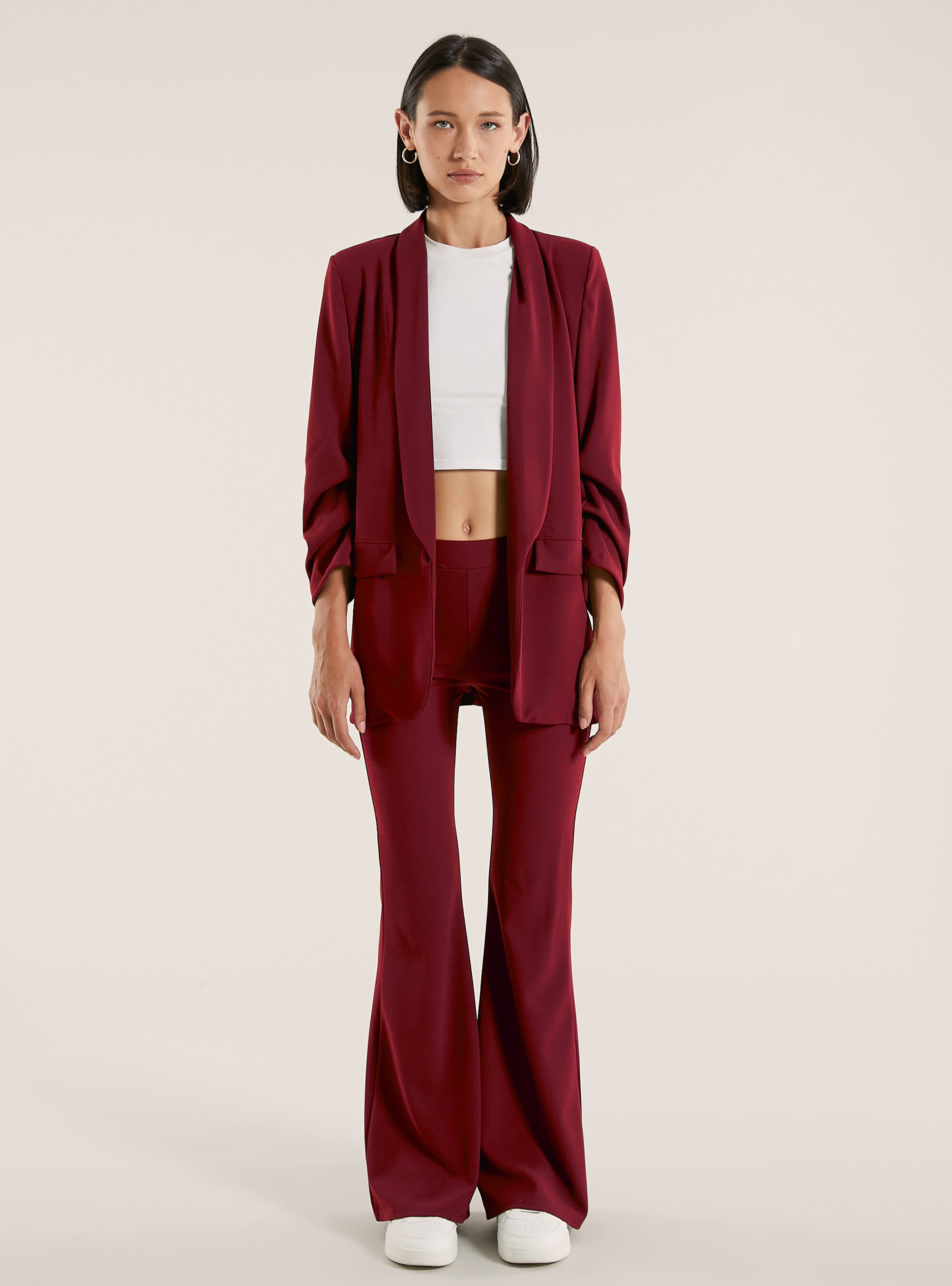 Open scuba blazer, BO1 BORDEAUX DARK