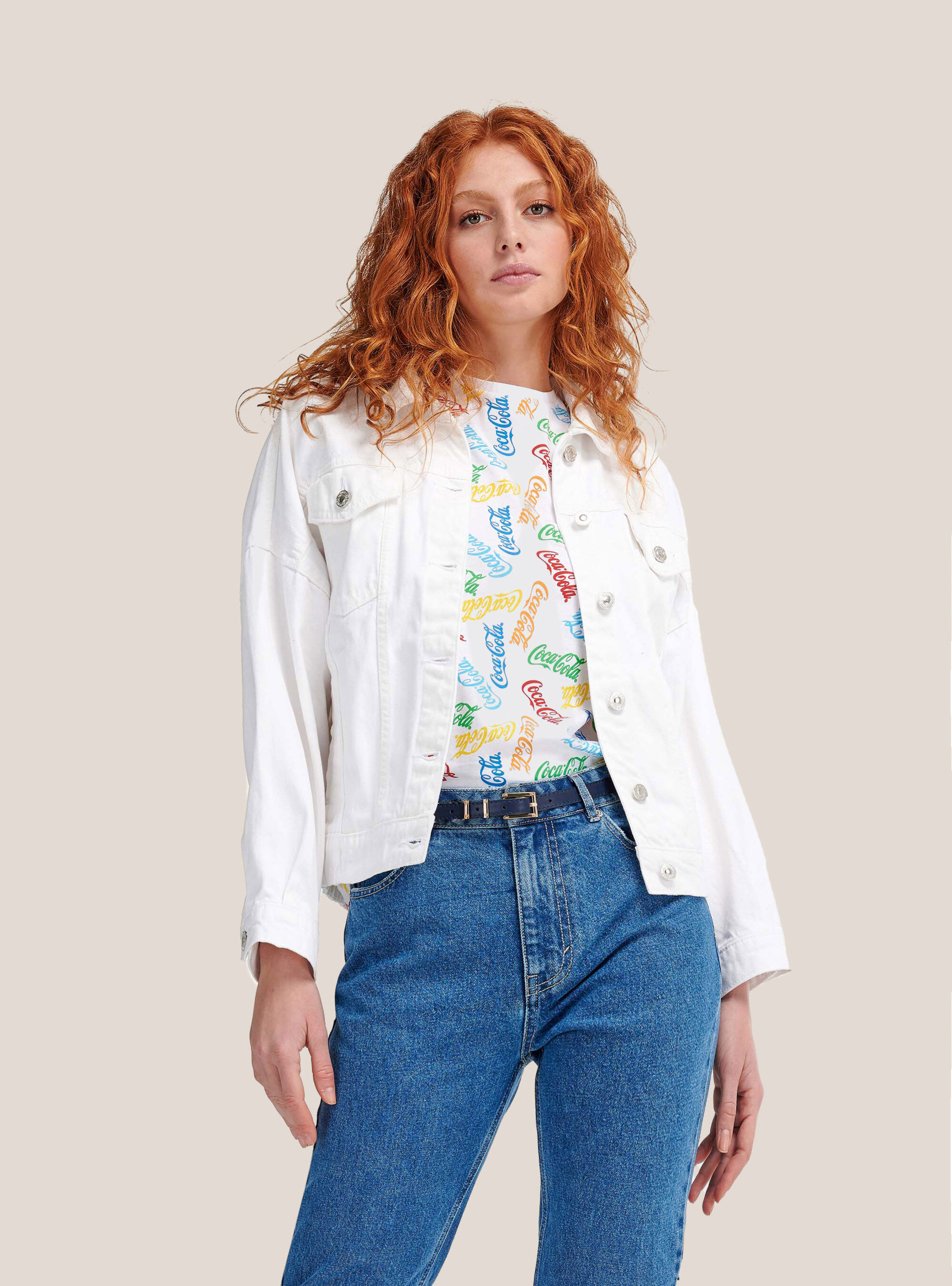 White denim jacket sales topshop