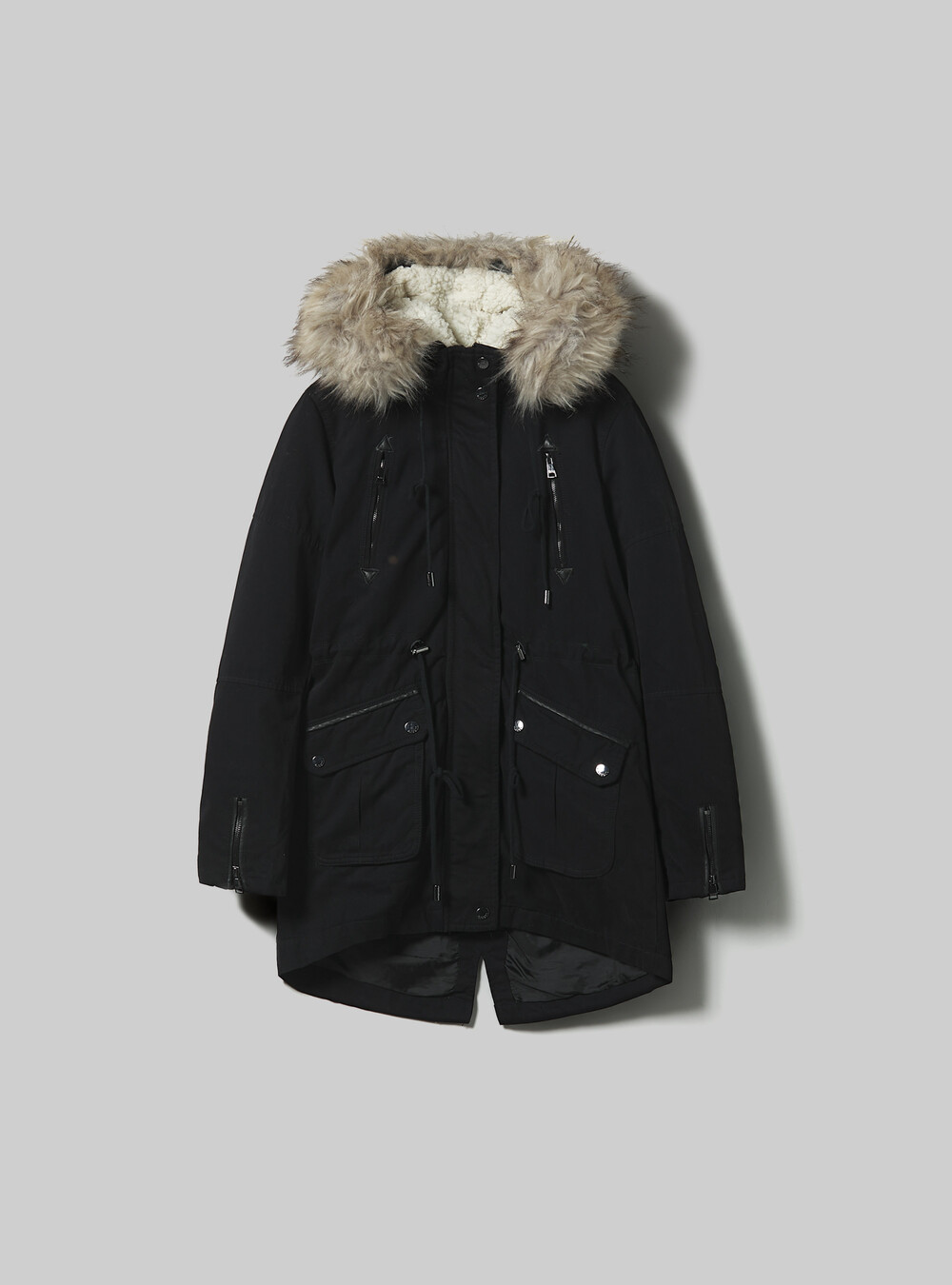 Water Repellent Pull And Bear Abrigo Negro Primark Coats Chaqueta