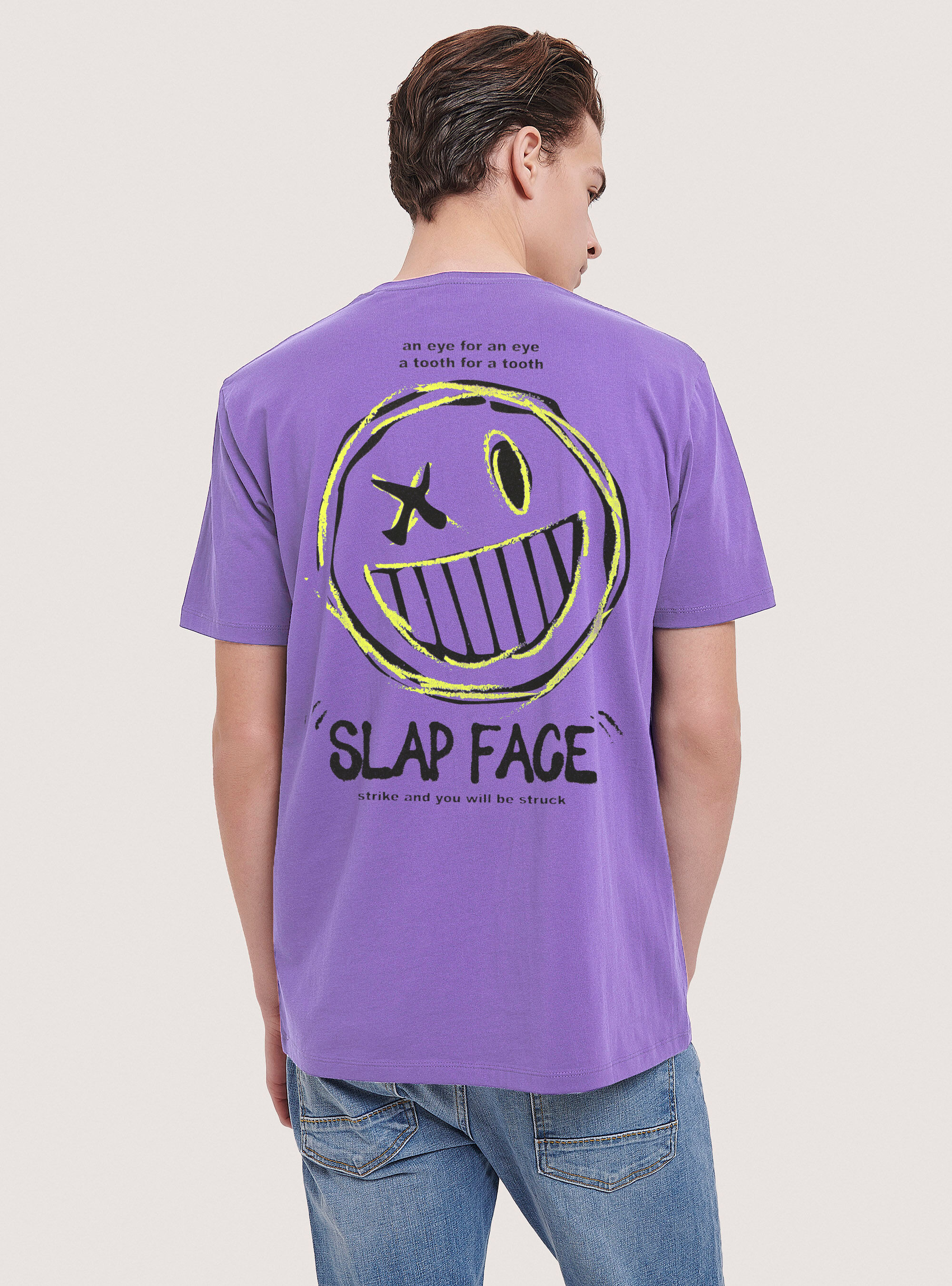 T-shirt with Smile Collection print, LC2 MEDIUM LILLAC