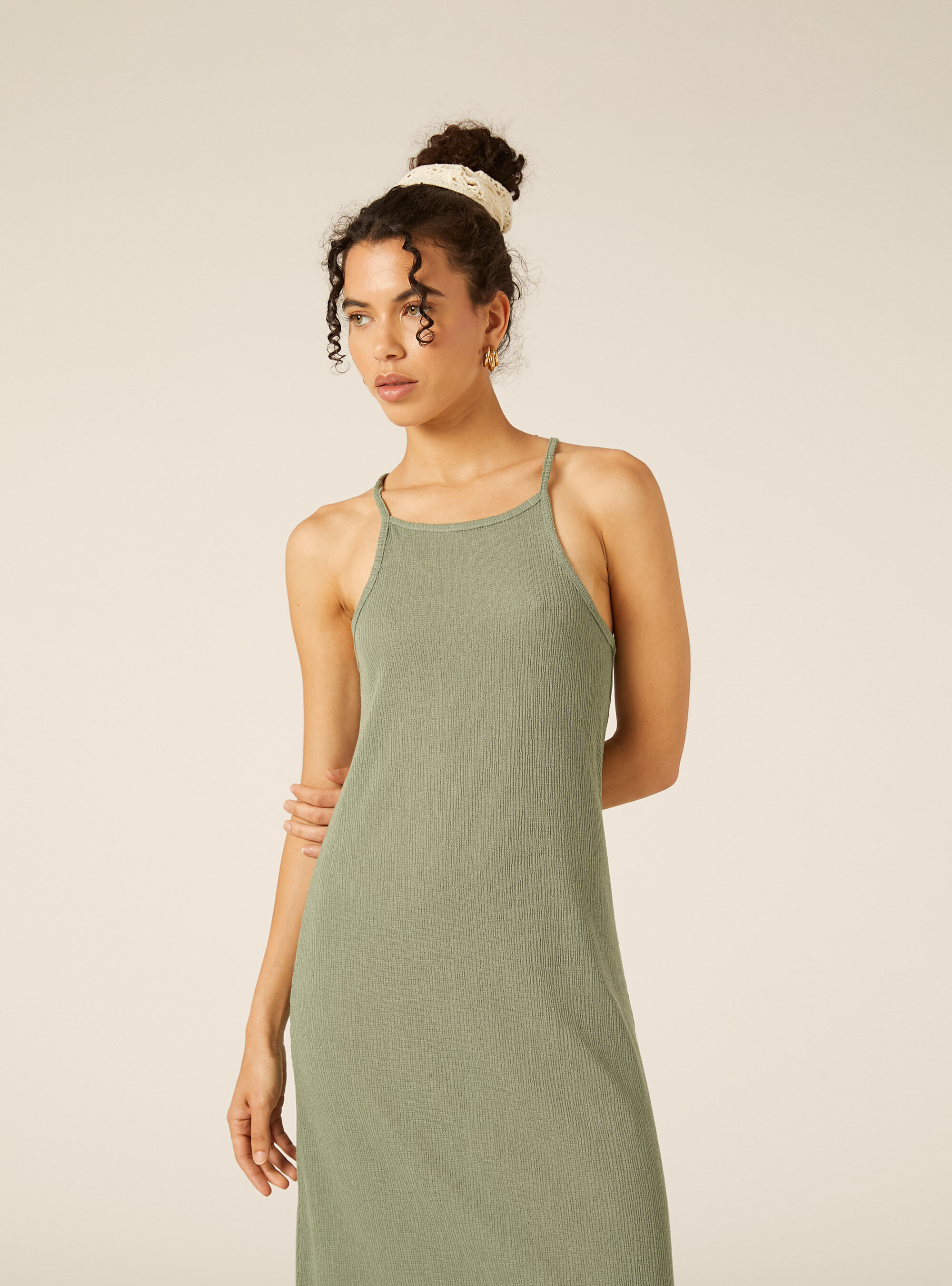 Vestito lungo in maglia