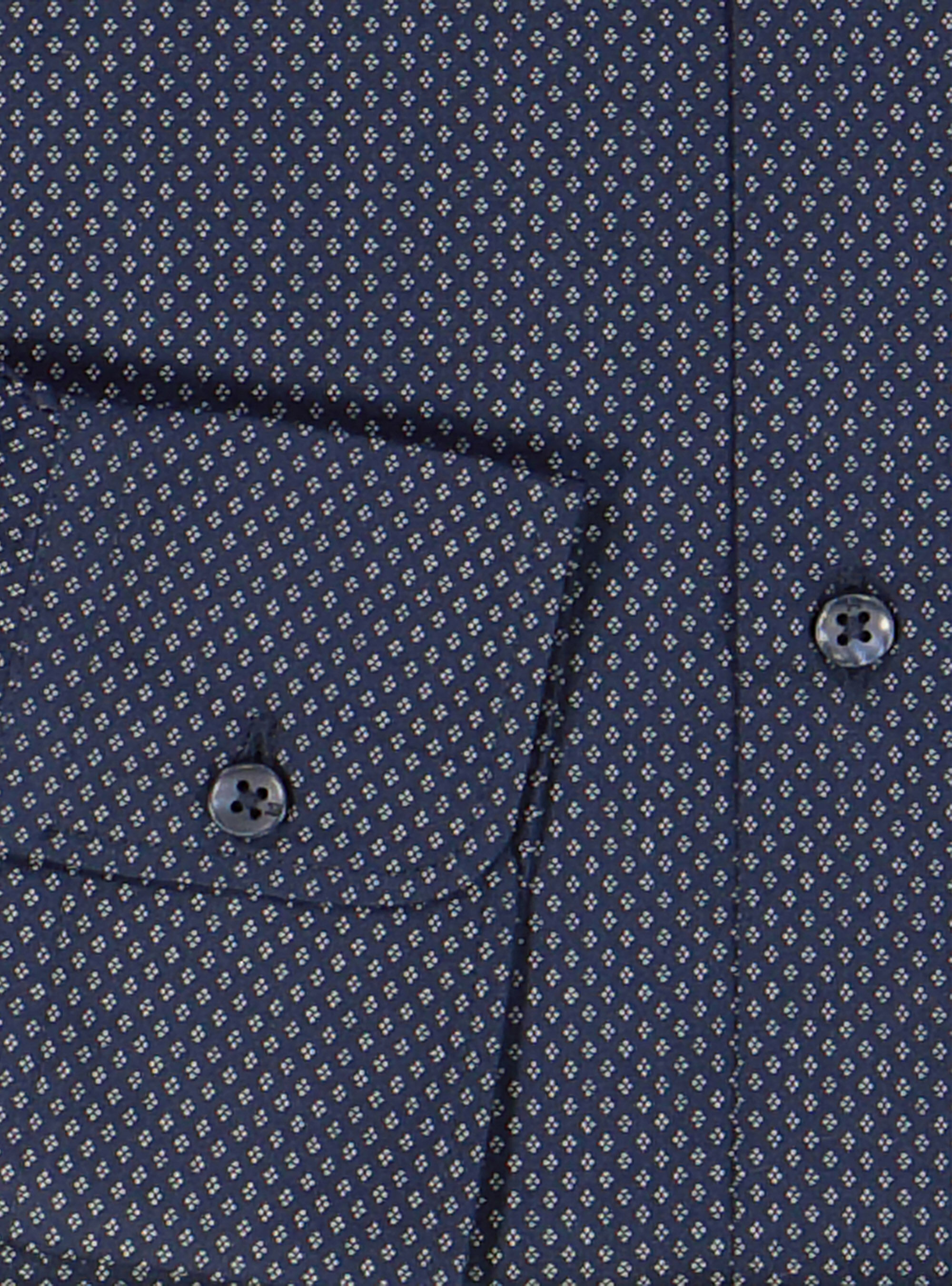 MICRO PATTERN SHIRT, C210 BLUE NAVY